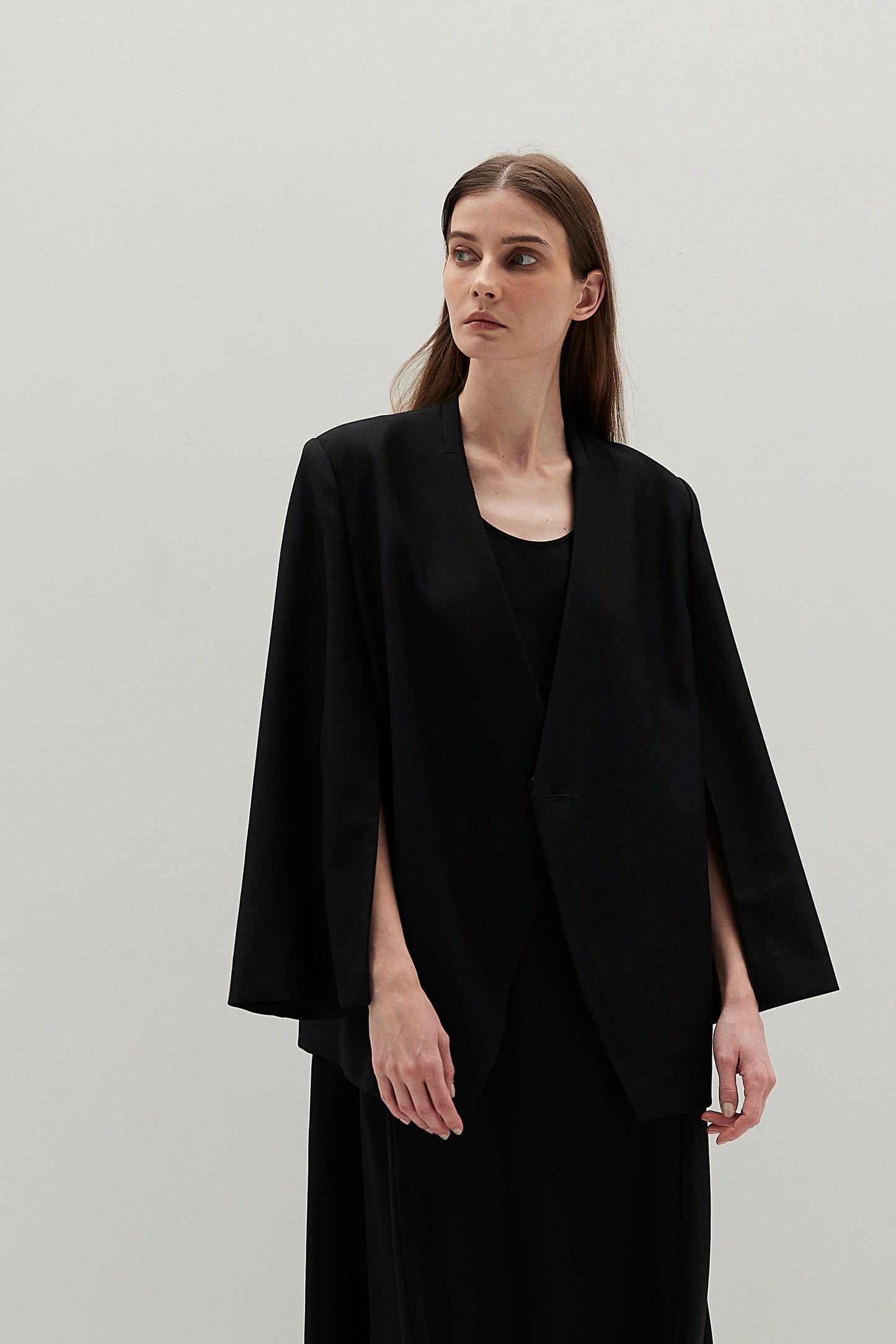 Collarless Jacket