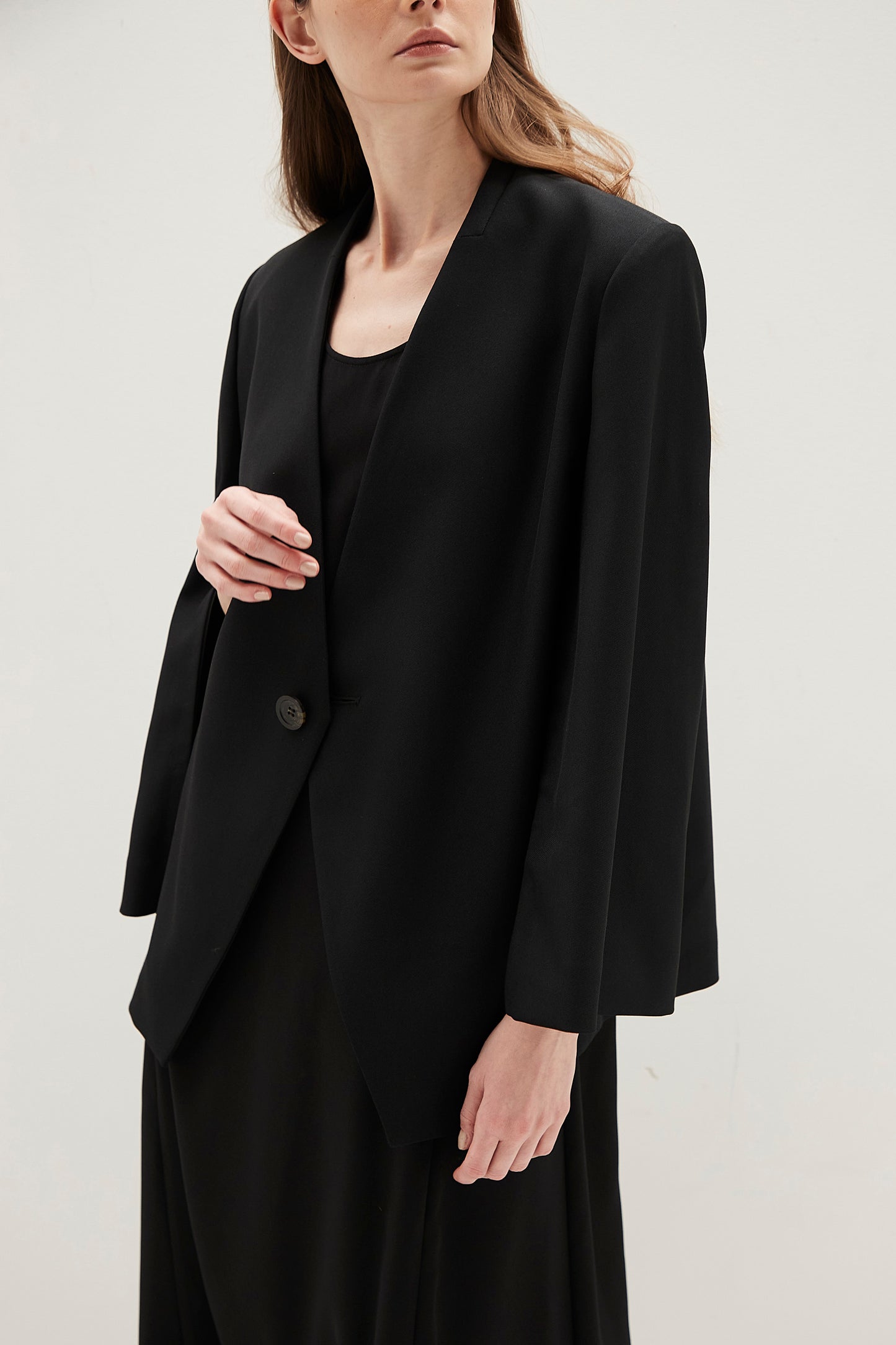 Collarless Jacket