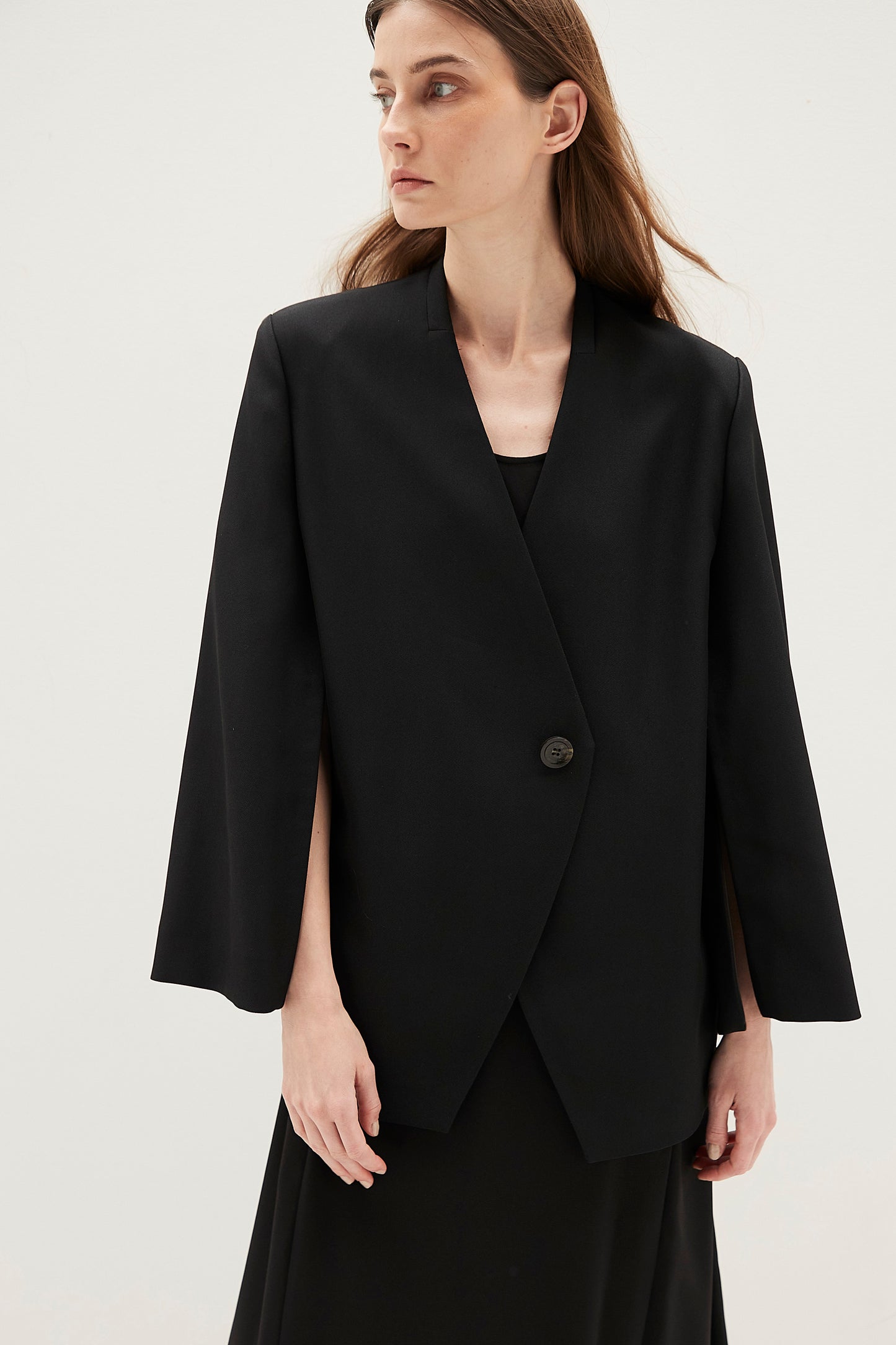 Collarless Jacket