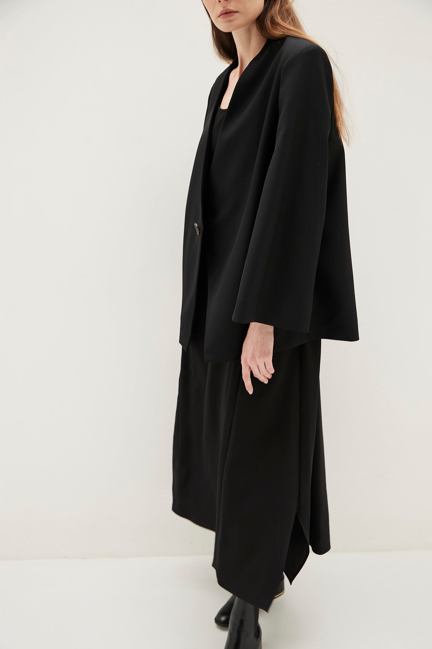 Collarless Jacket