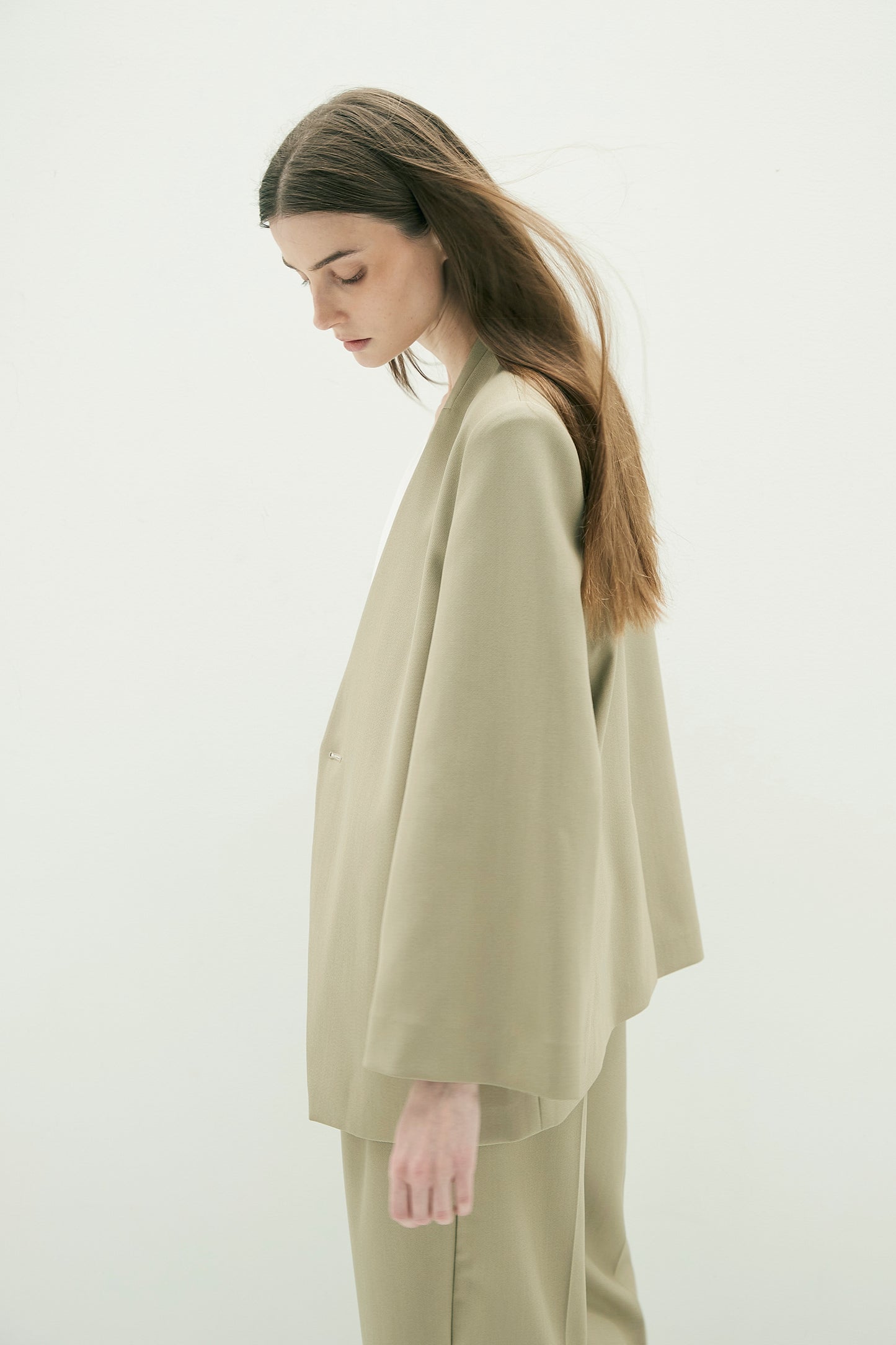 Collarless Jacket