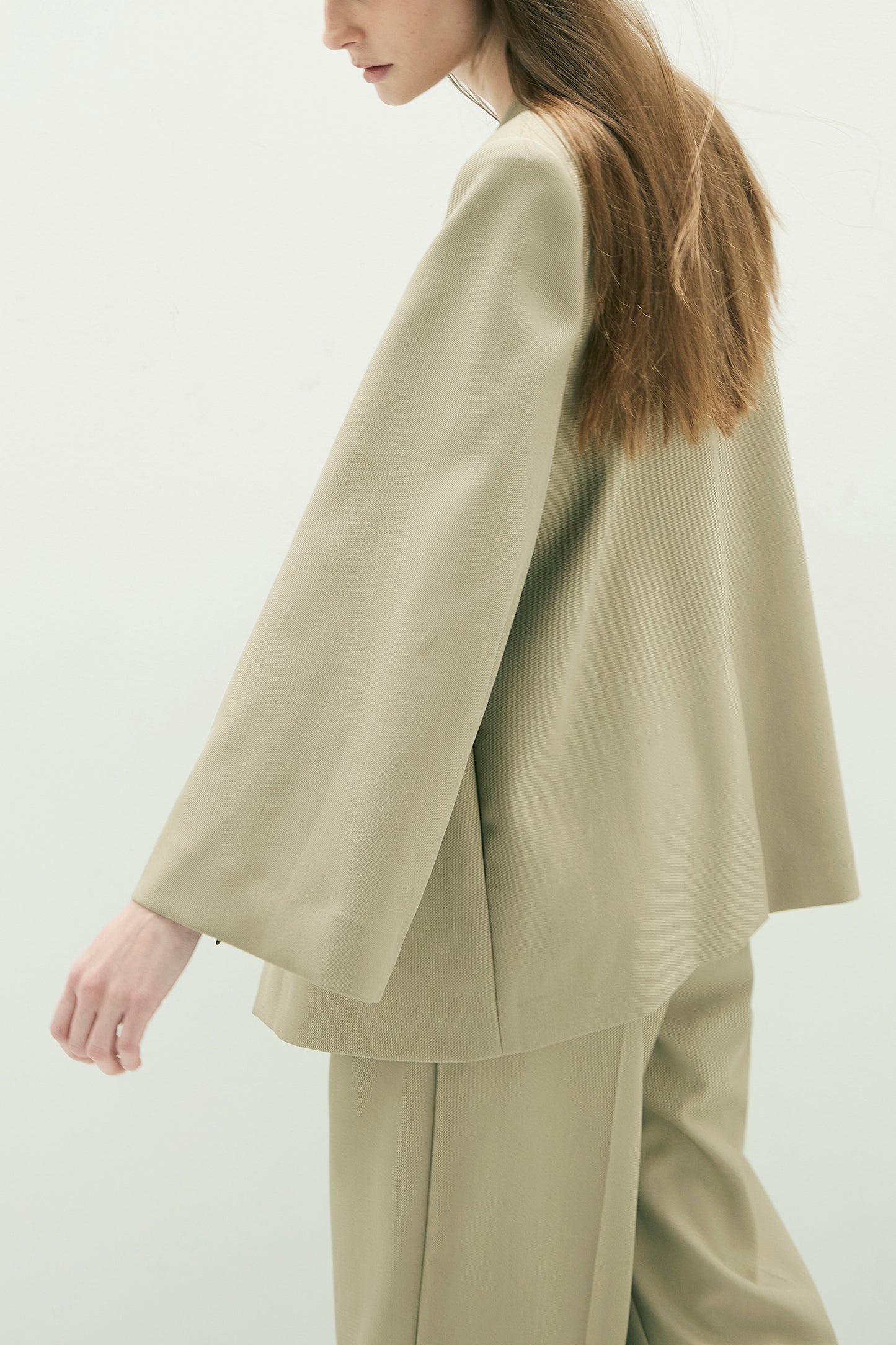 Collarless Jacket