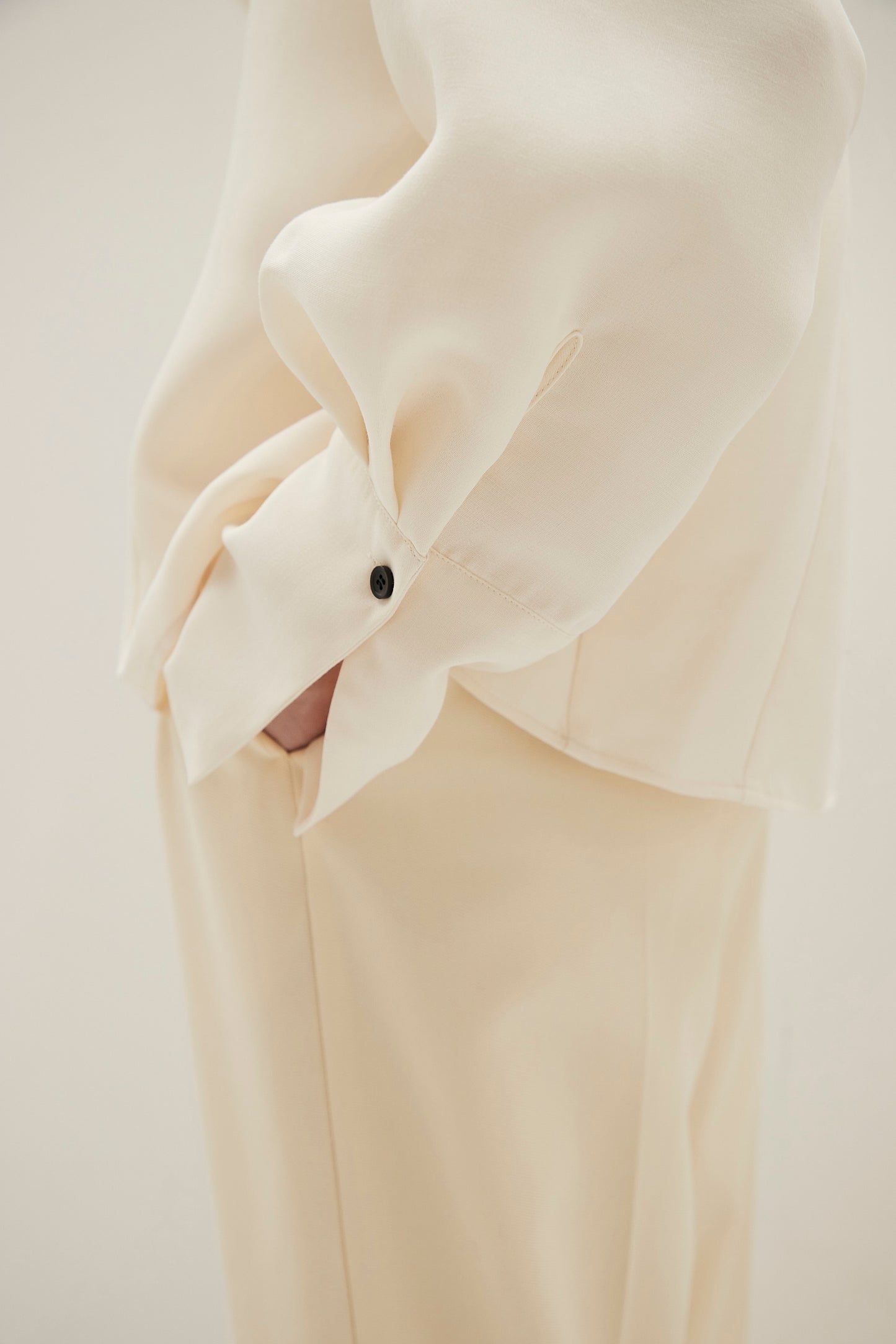 Stand Collar Cocoon Blouse