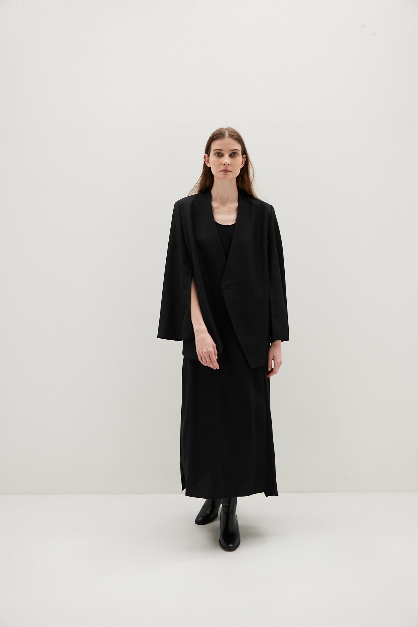 Collarless Jacket