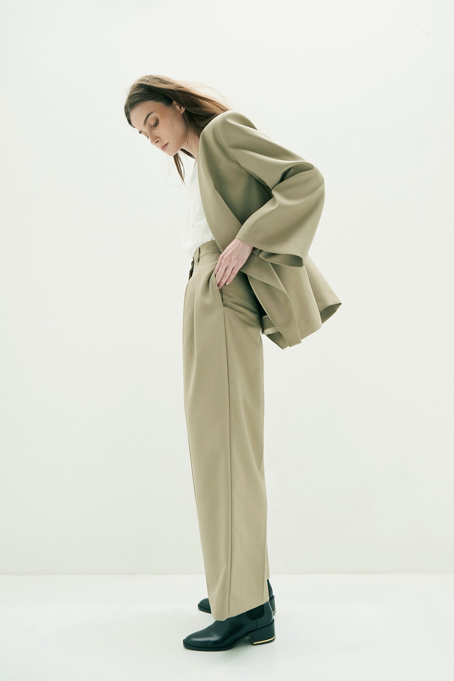 Collarless Jacket