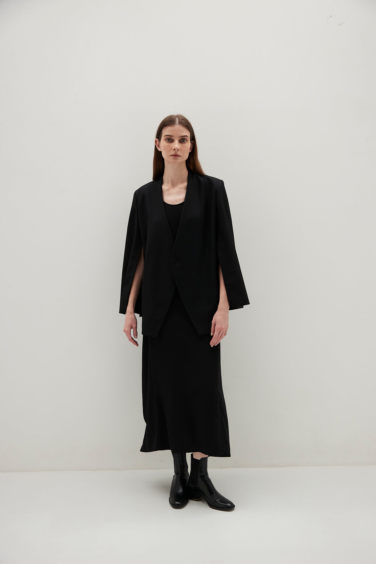 Collarless Jacket