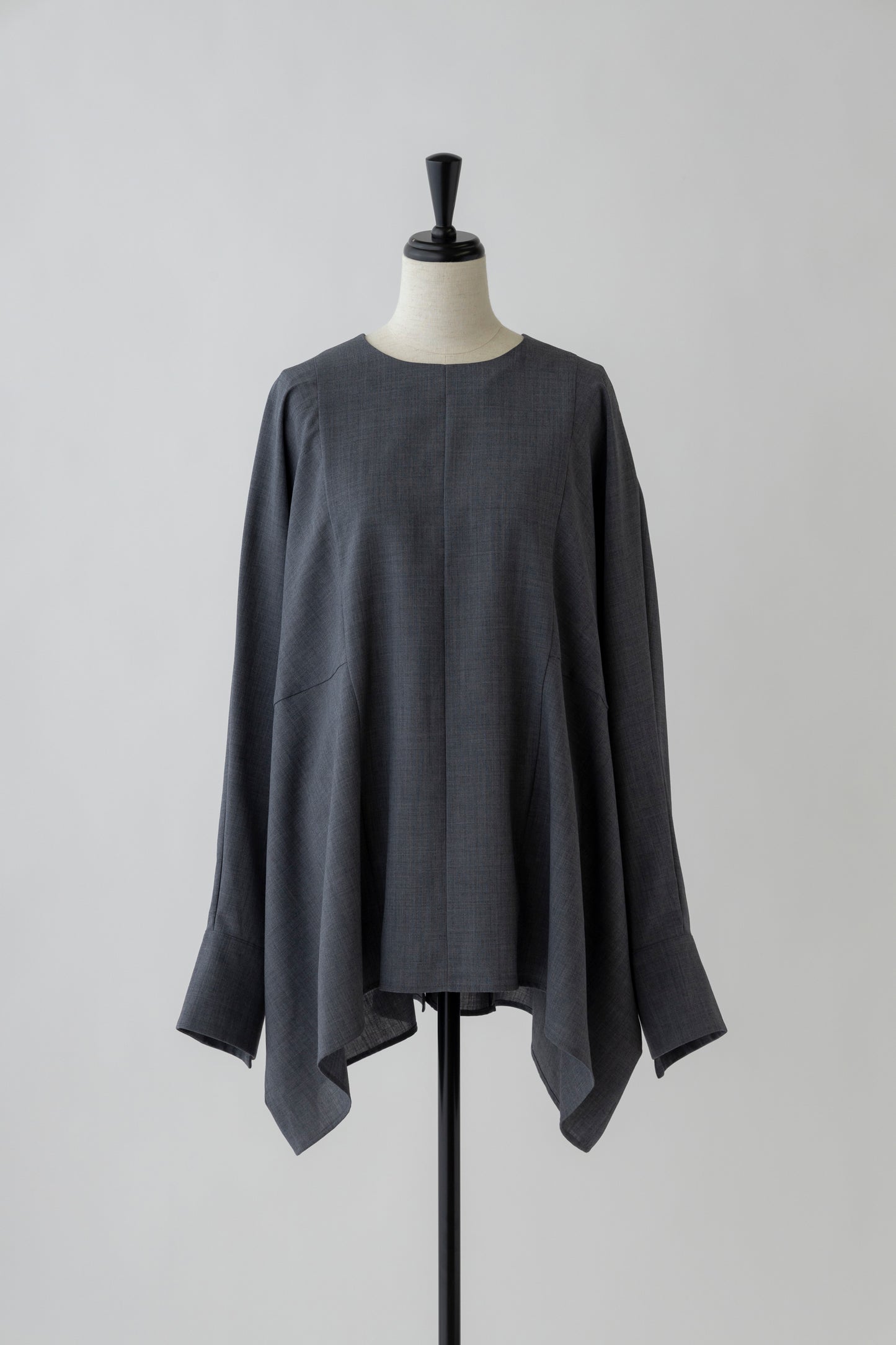 Poplin Drape Blouse