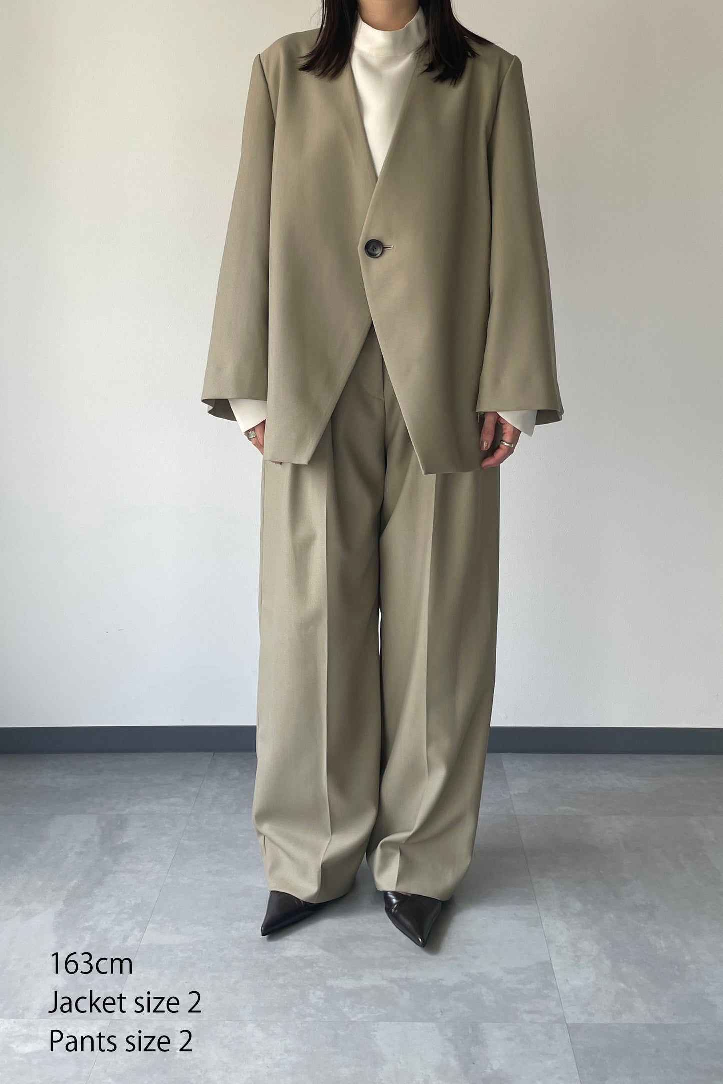 Collarless Jacket