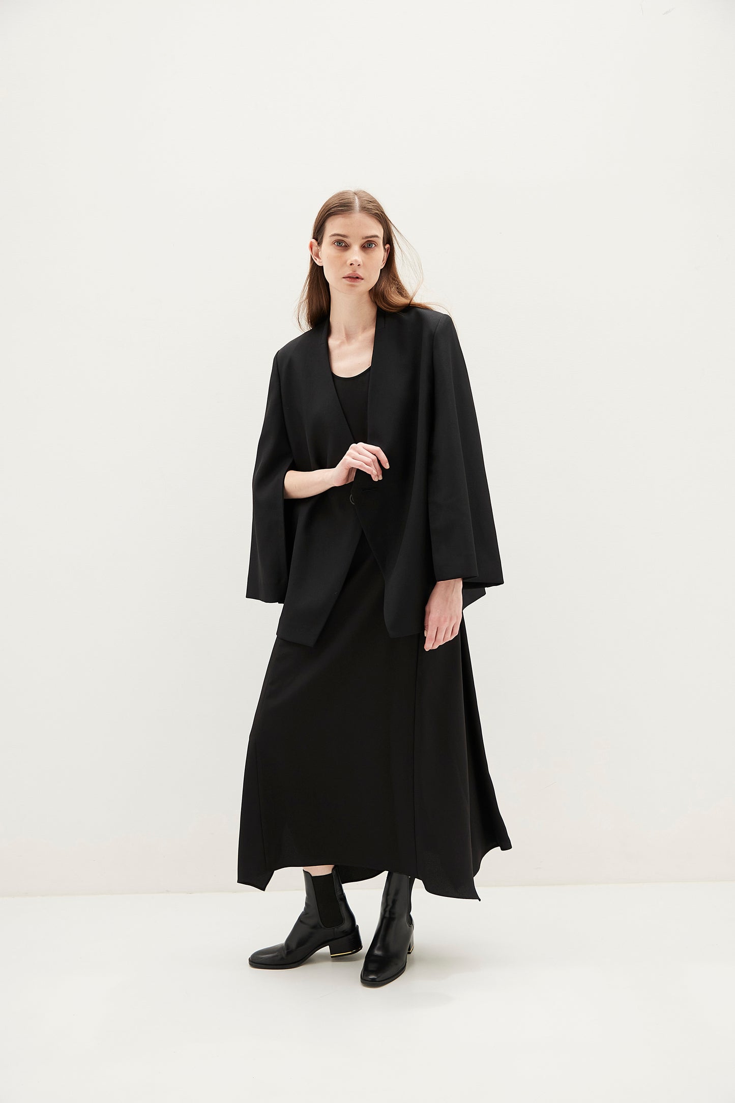 Collarless Jacket