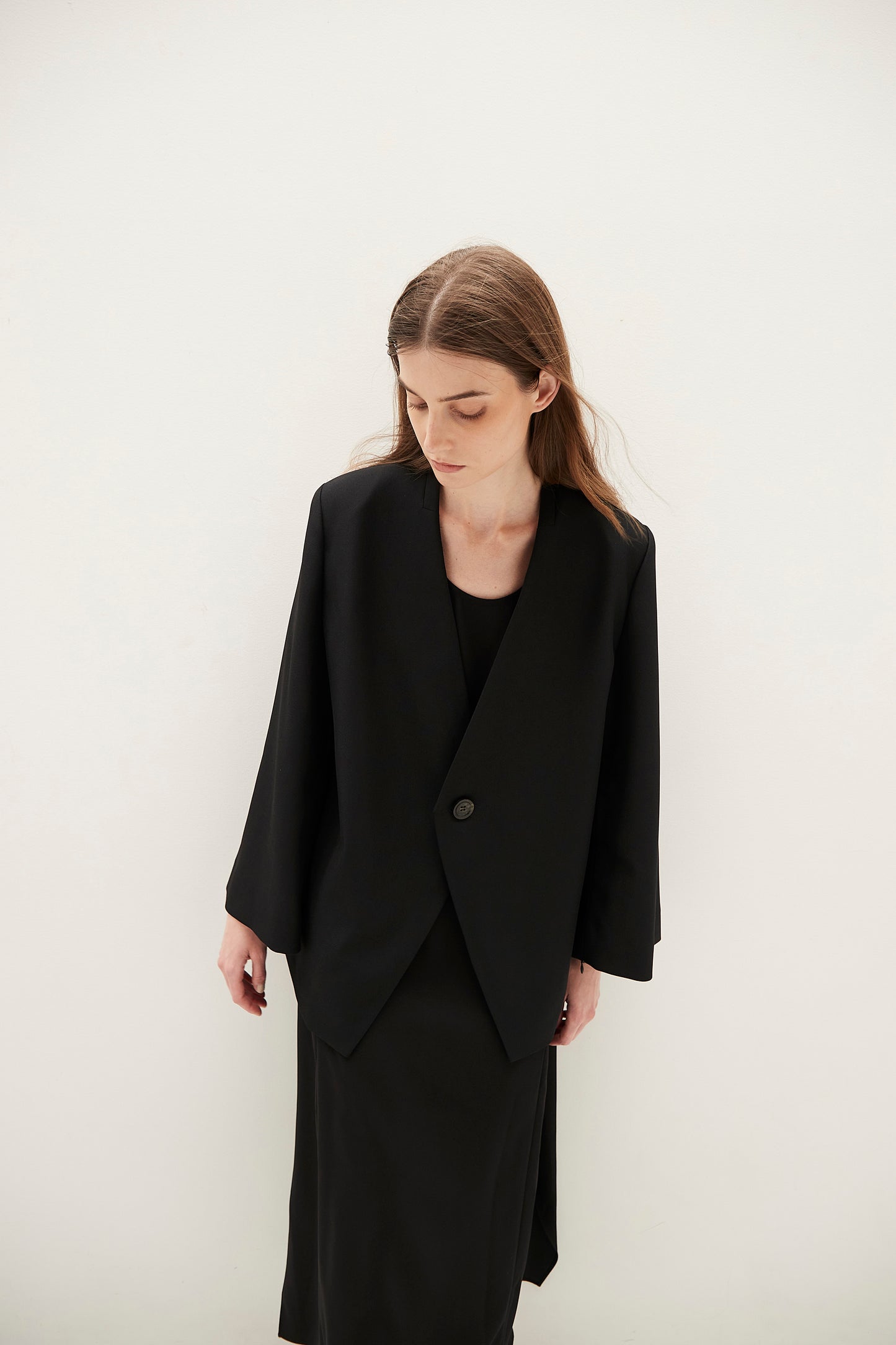 Collarless Jacket