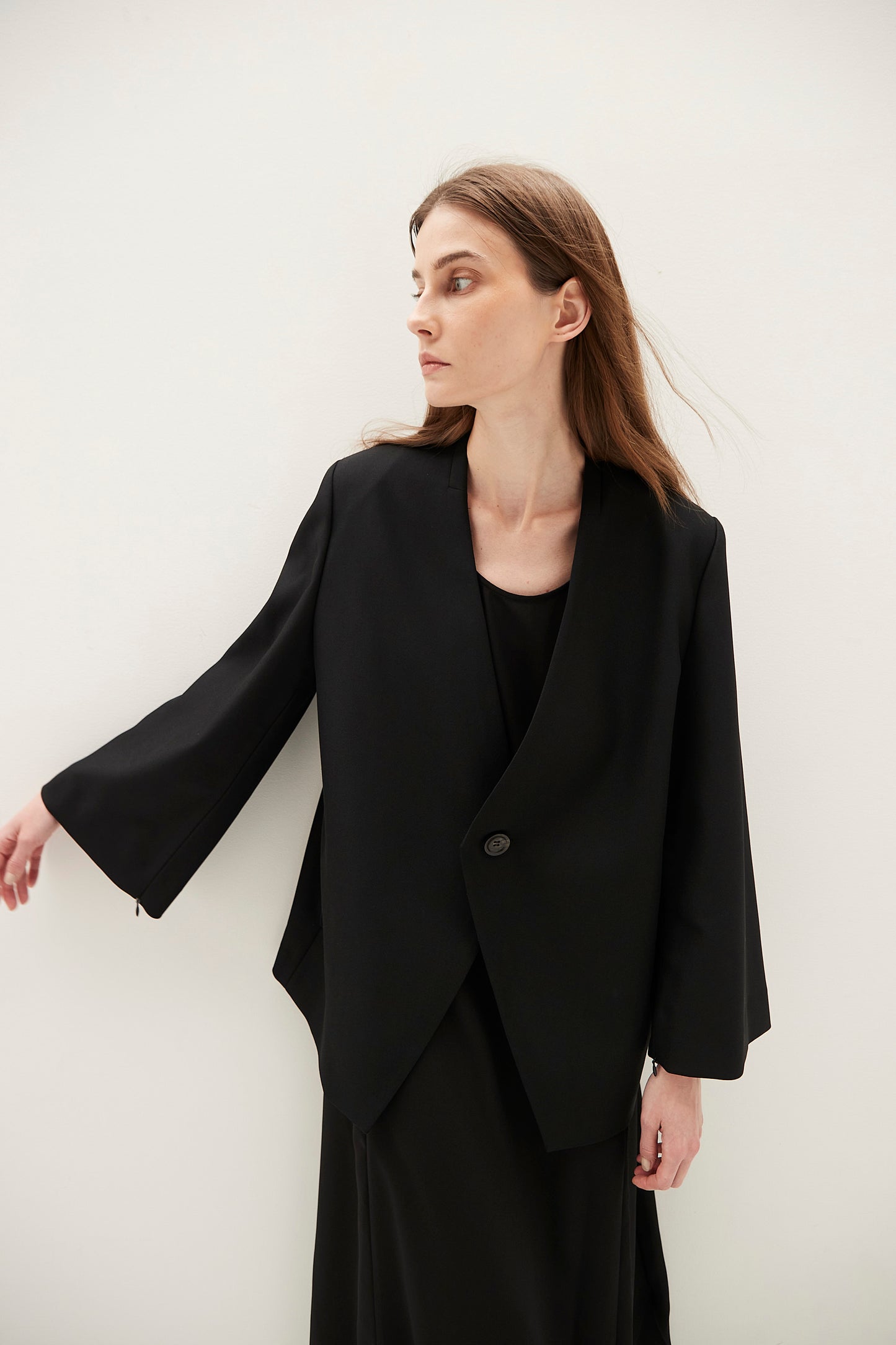 Collarless Jacket