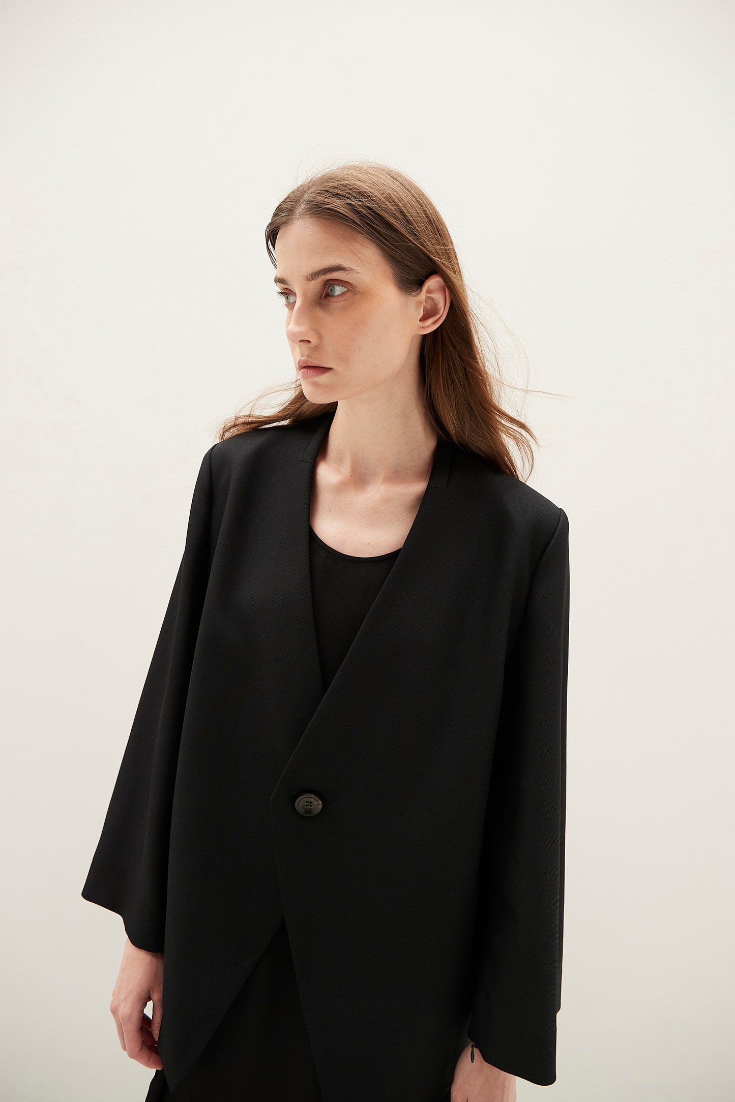Collarless Jacket
