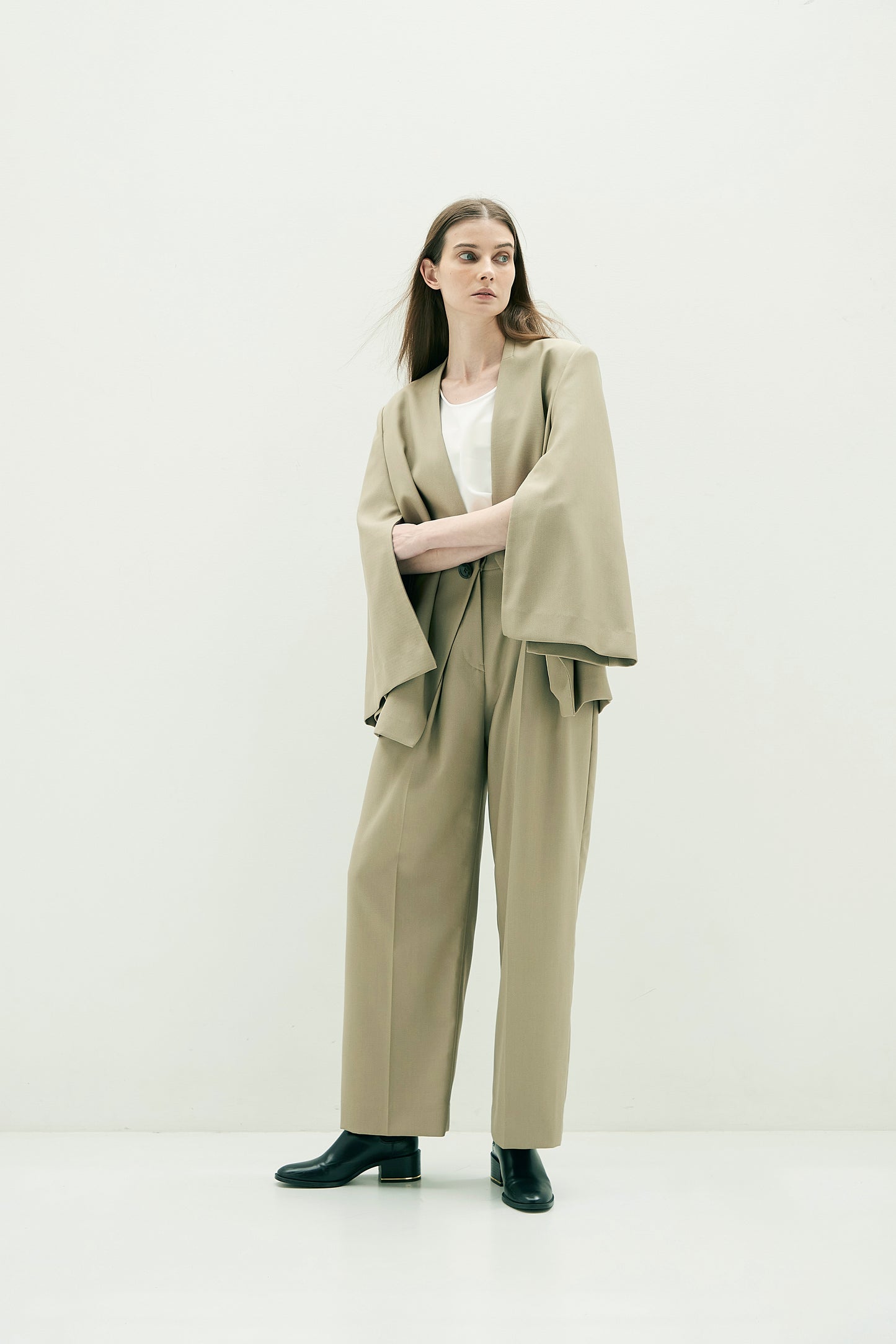 Collarless Jacket