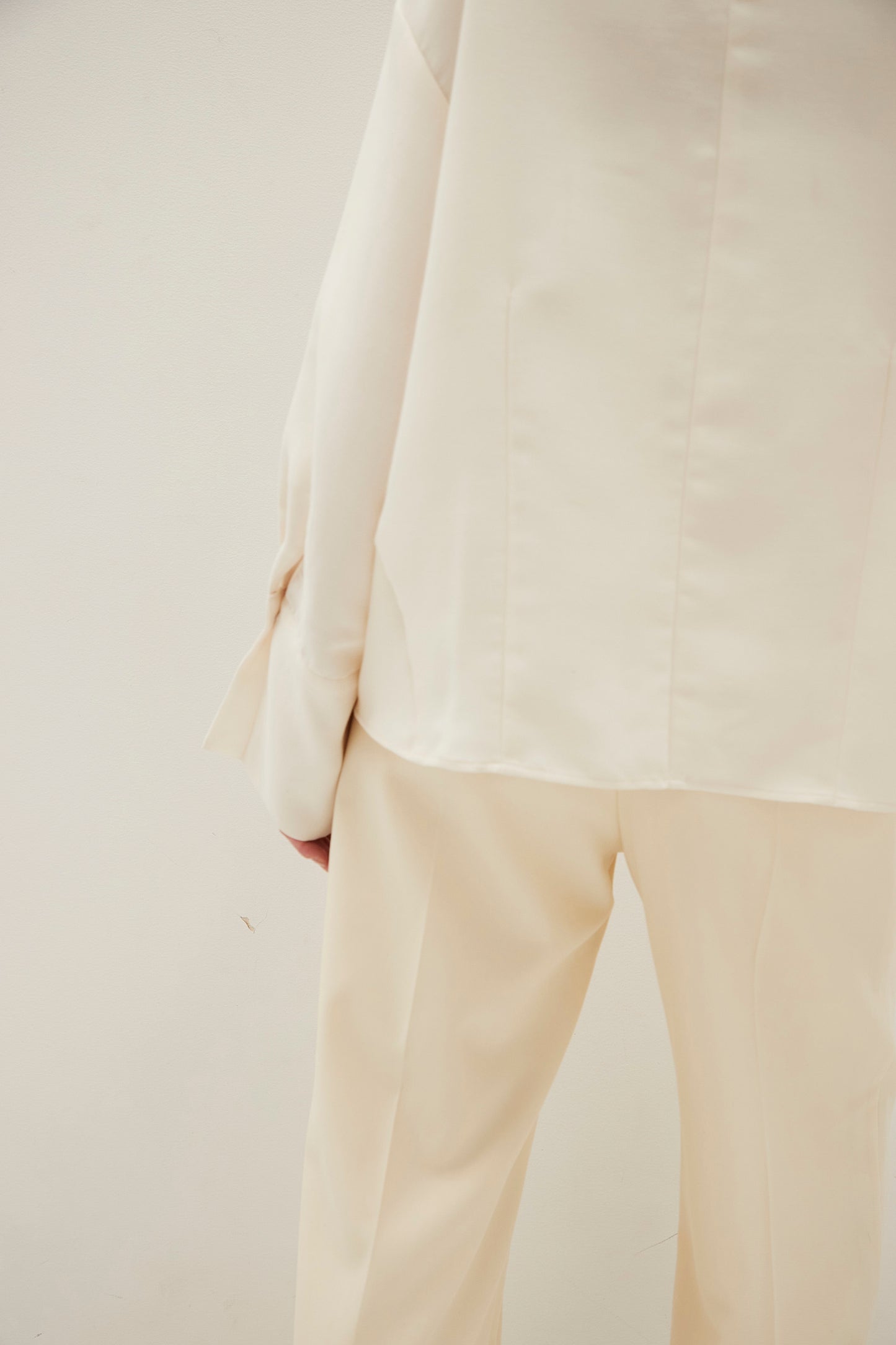 Stand Collar Cocoon Blouse