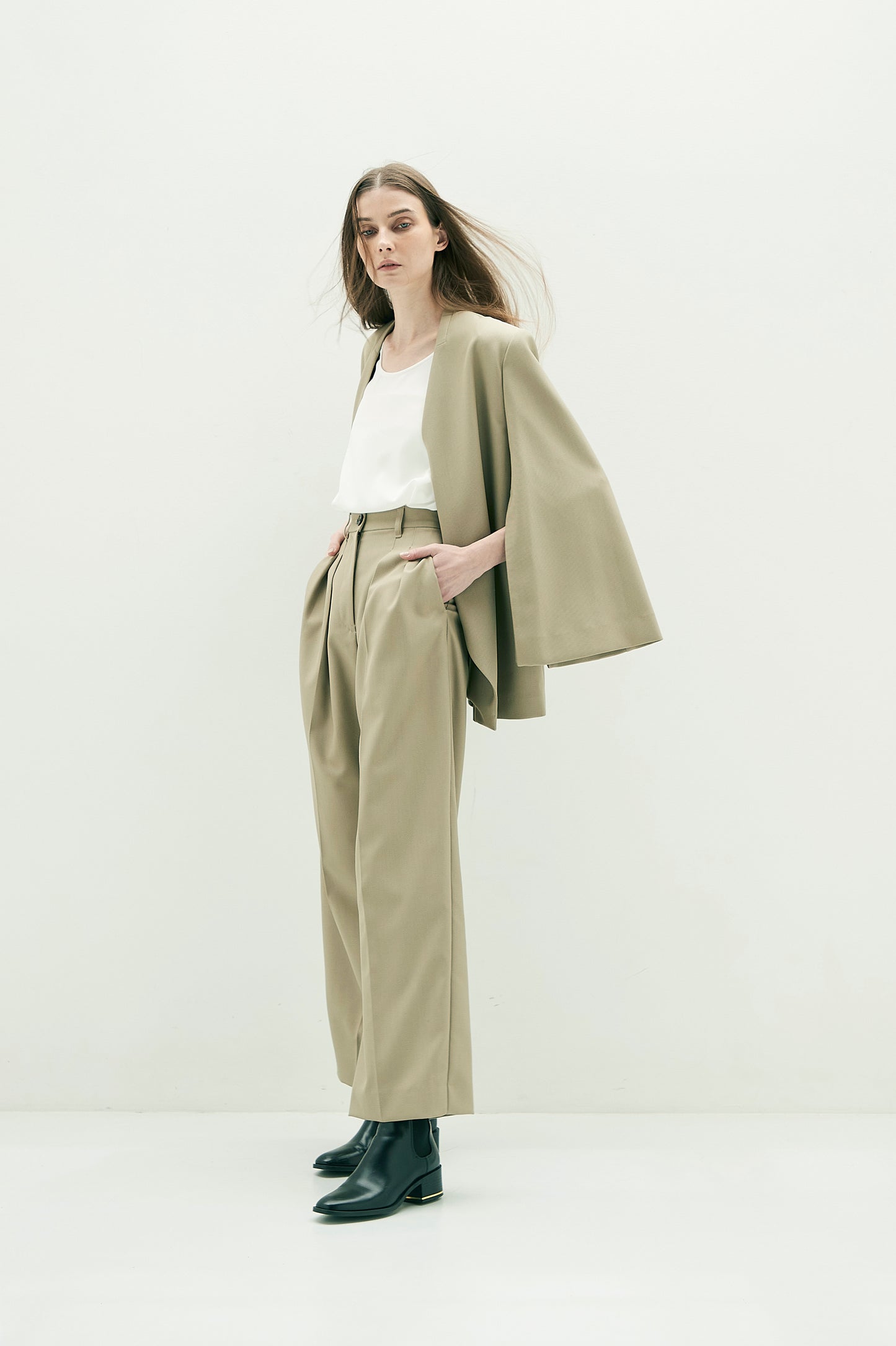 Collarless Jacket