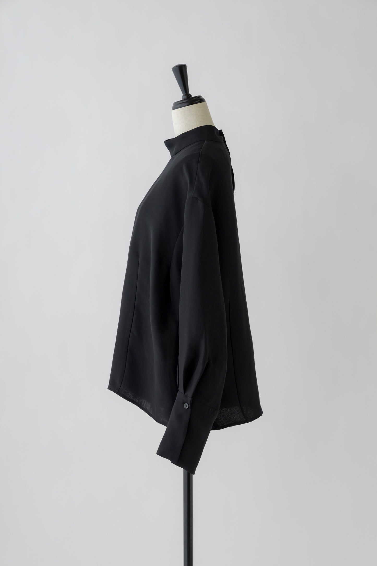 Stand Collar Cocoon Blouse
