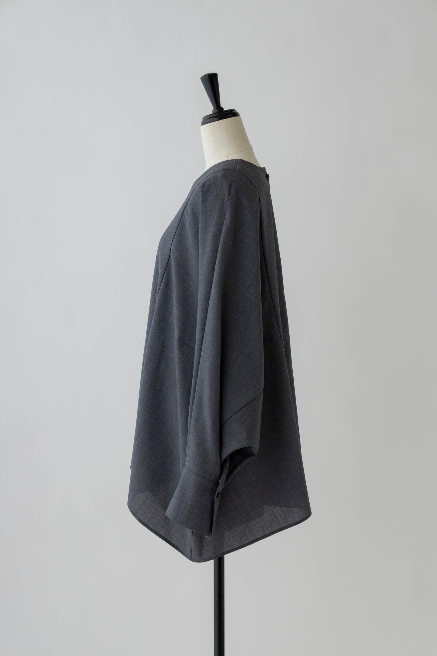 Poplin Drape Blouse