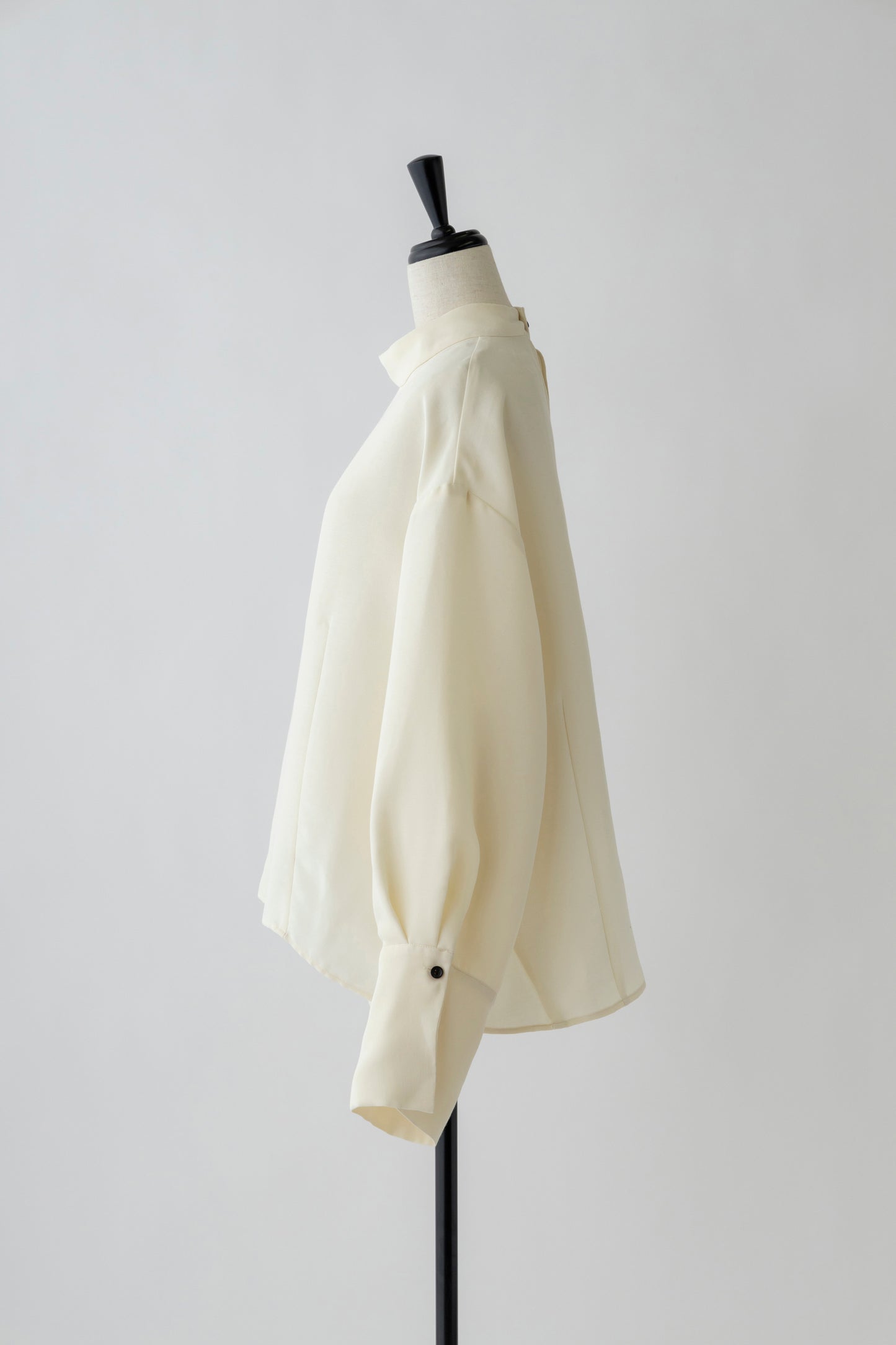 Stand Collar Cocoon Blouse