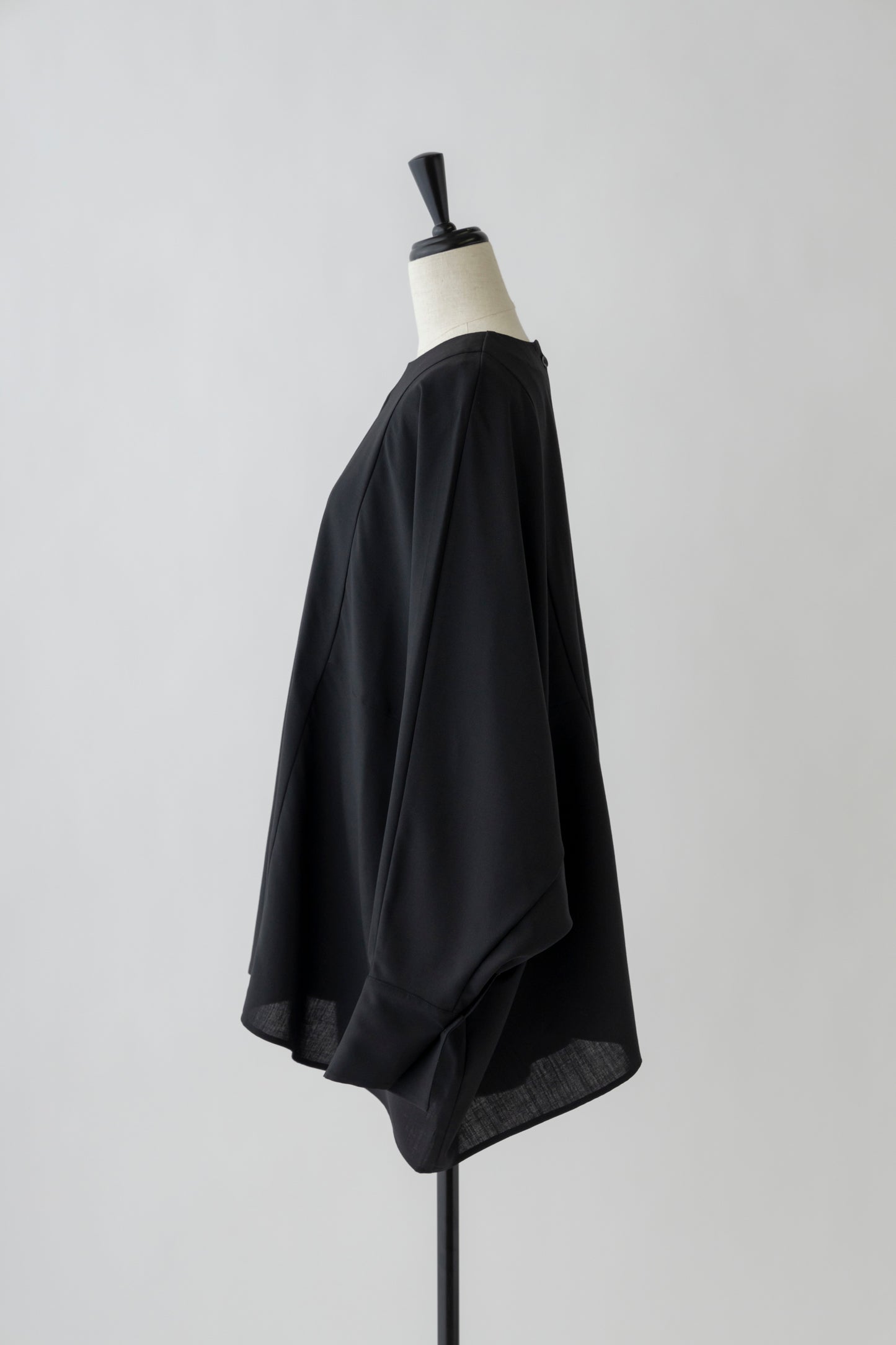 Poplin Drape Blouse