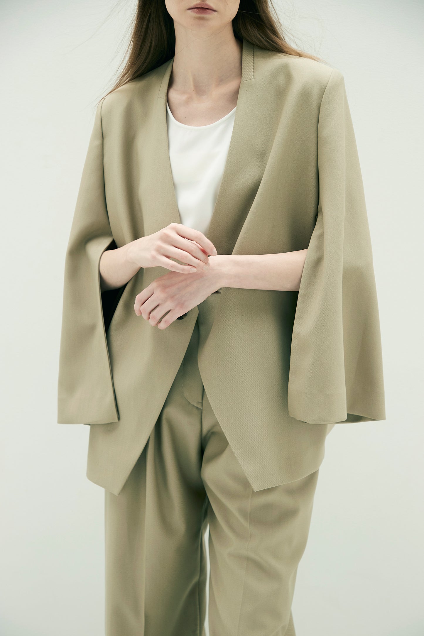 Collarless Jacket