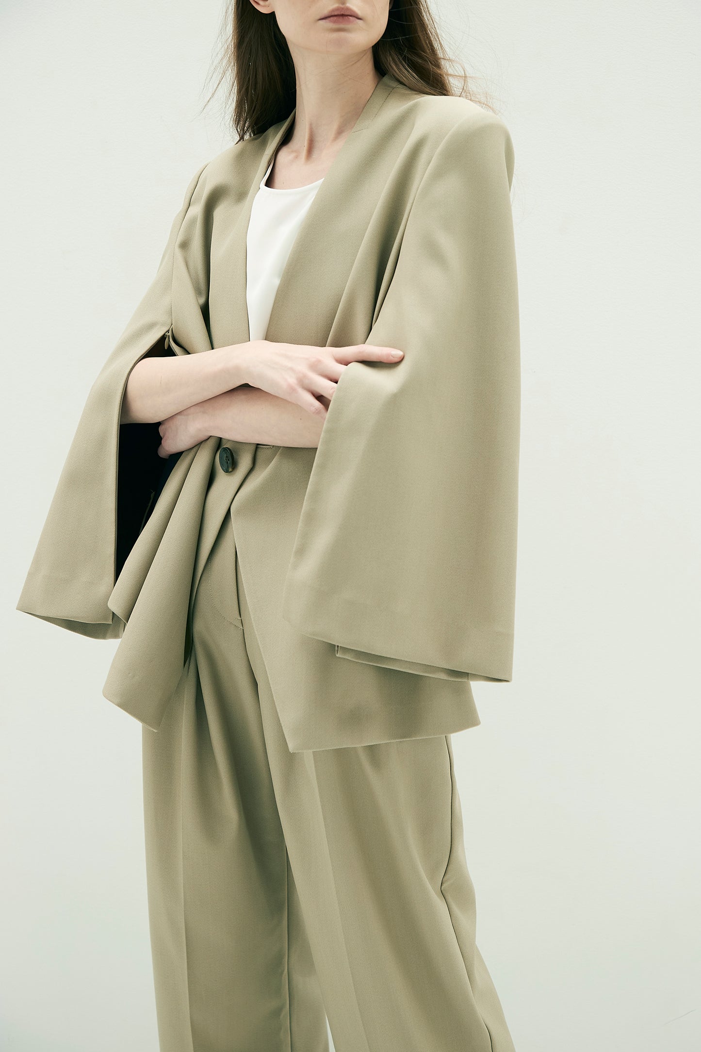 Collarless Jacket