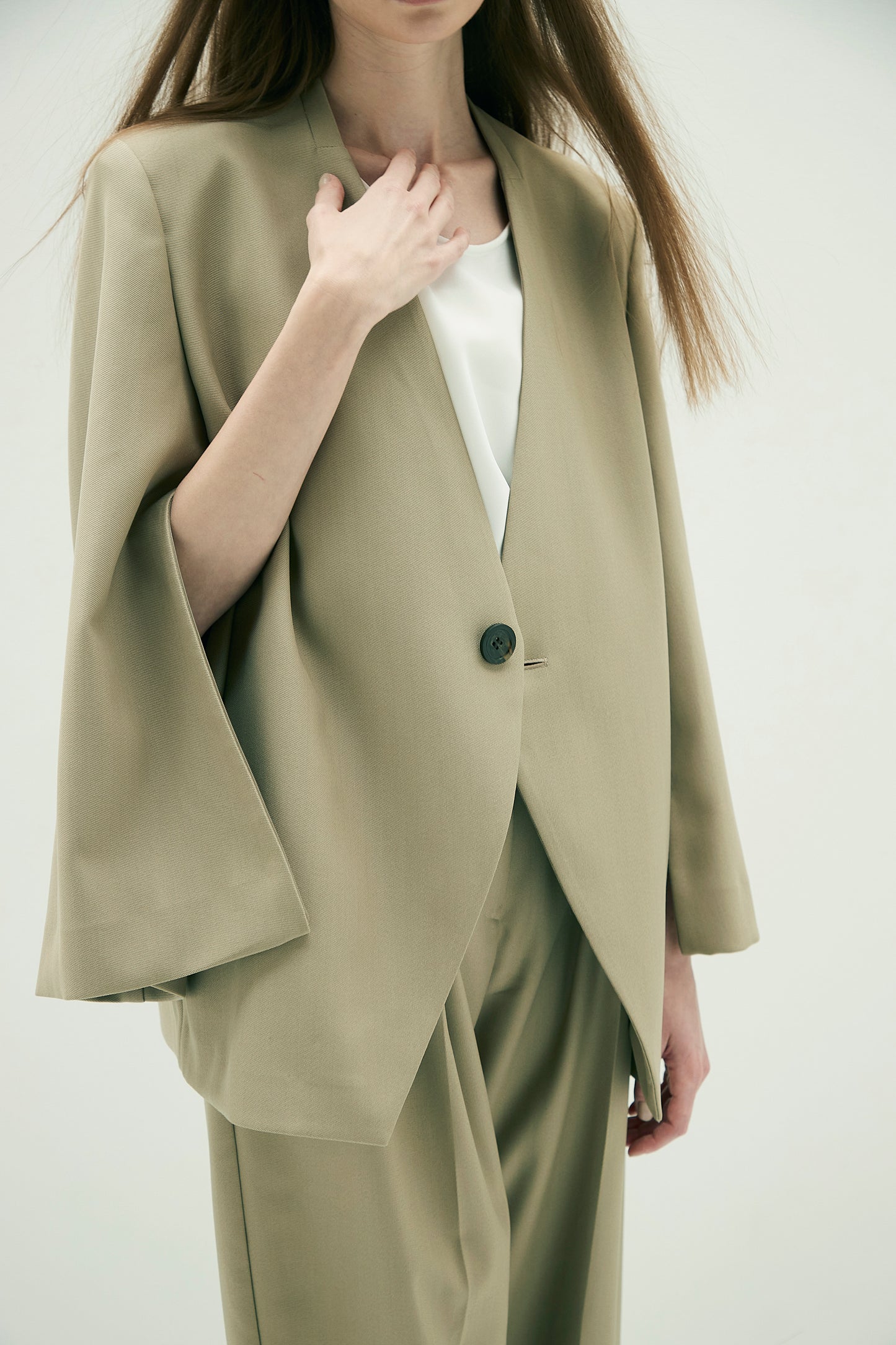 Collarless Jacket
