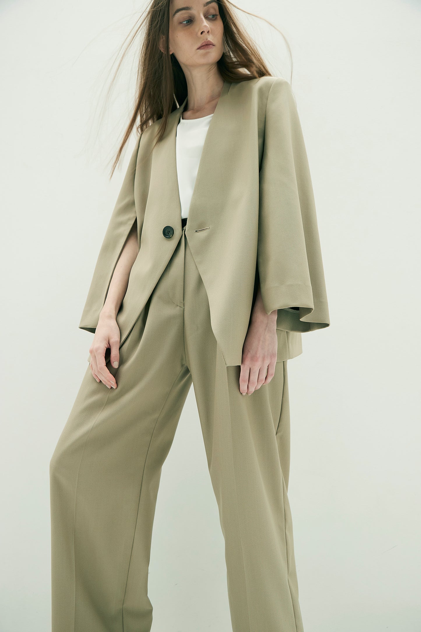 Collarless Jacket