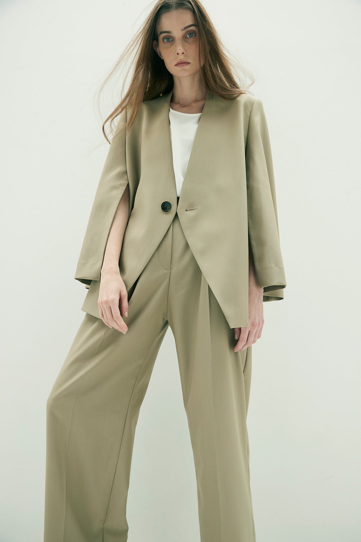 Collarless Jacket