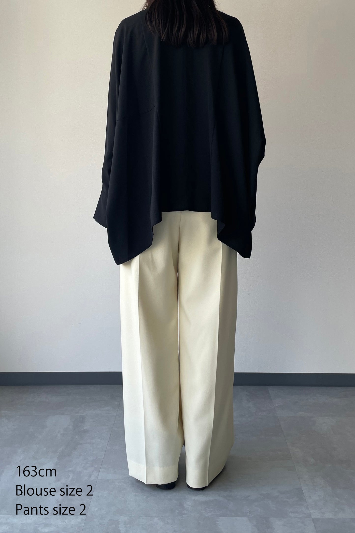 Poplin Drape Blouse