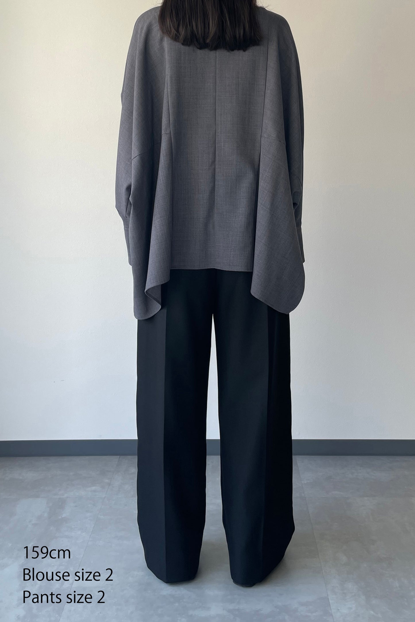 Poplin Drape Blouse