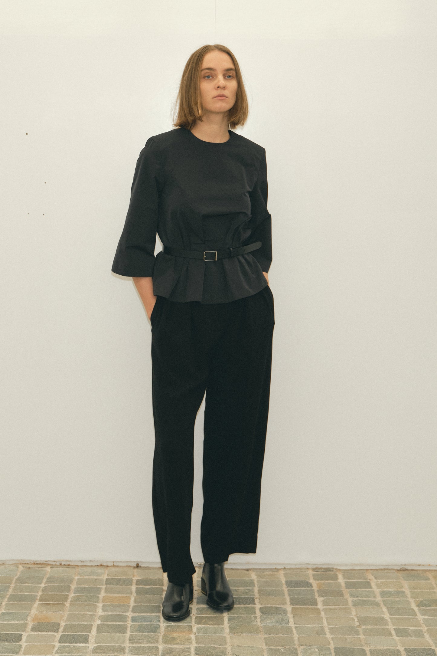 tafta west tuck blouse