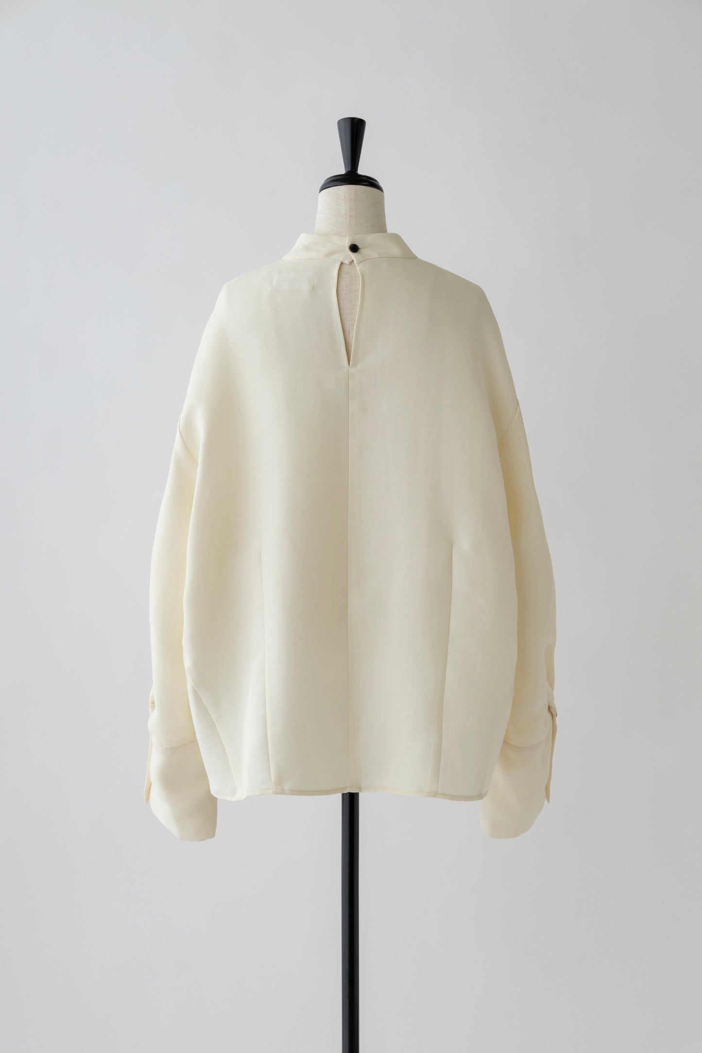 Stand Collar Cocoon Blouse