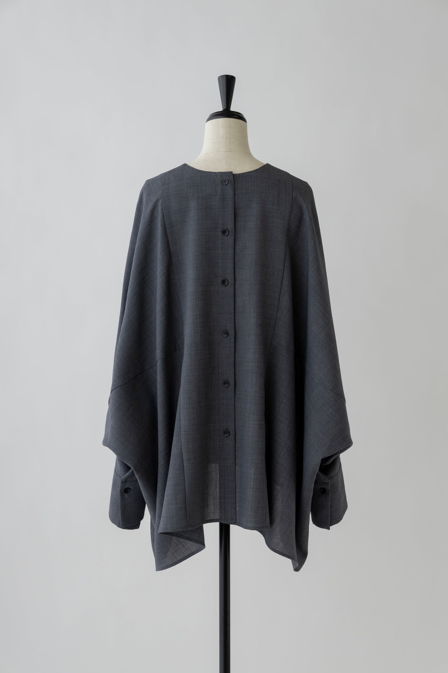 Poplin Drape Blouse