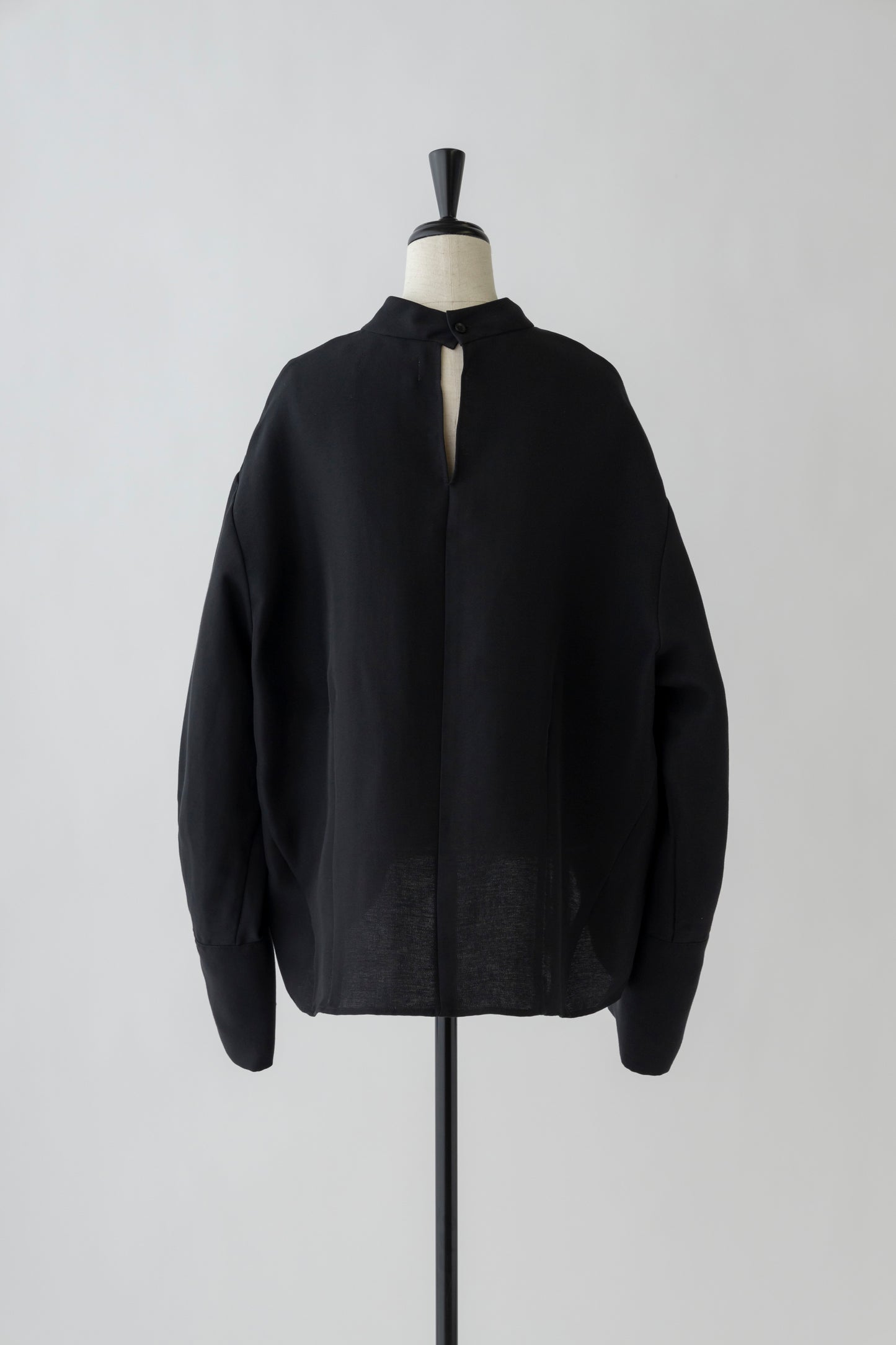 Stand Collar Cocoon Blouse