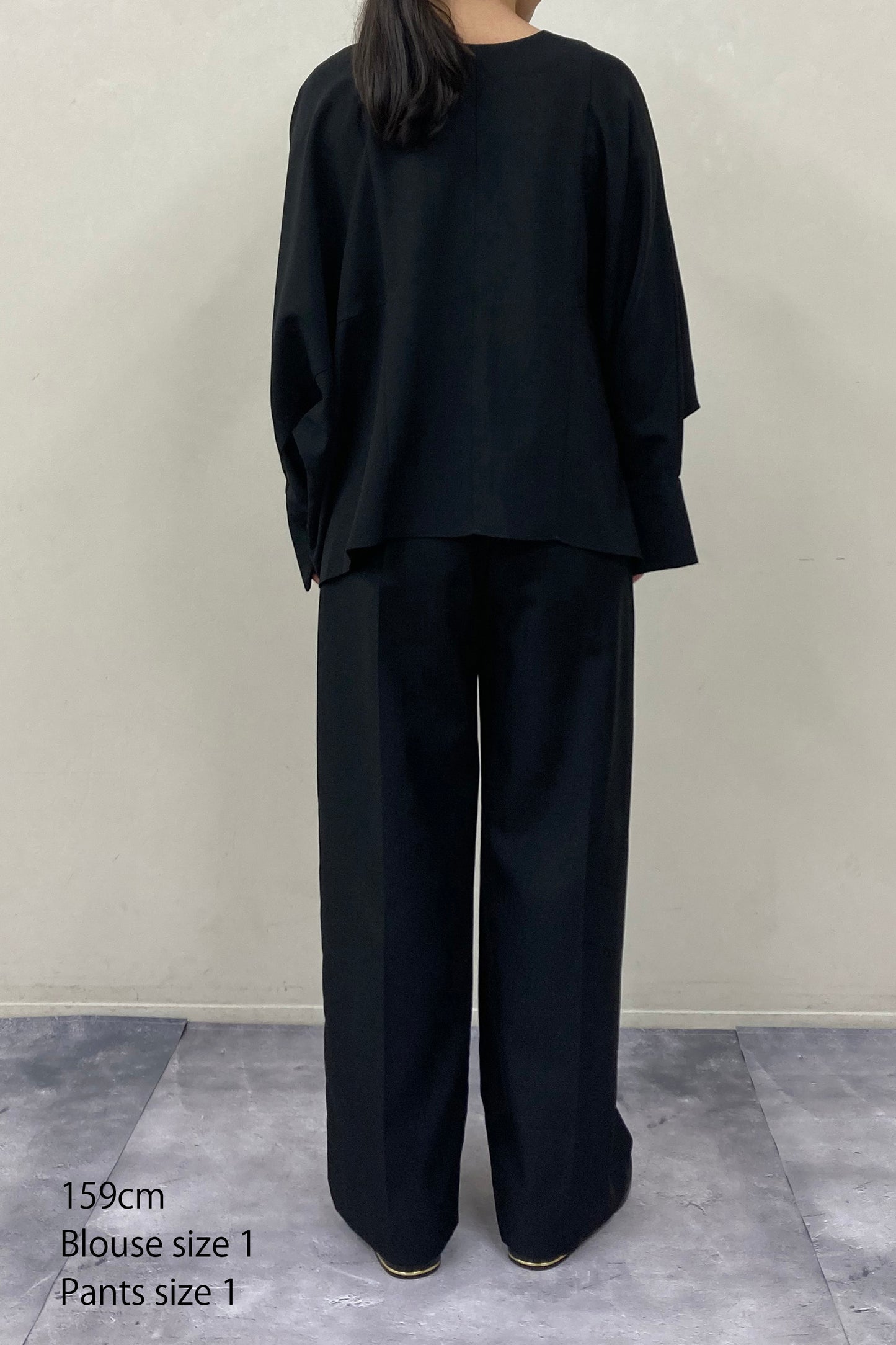 Poplin Drape Blouse