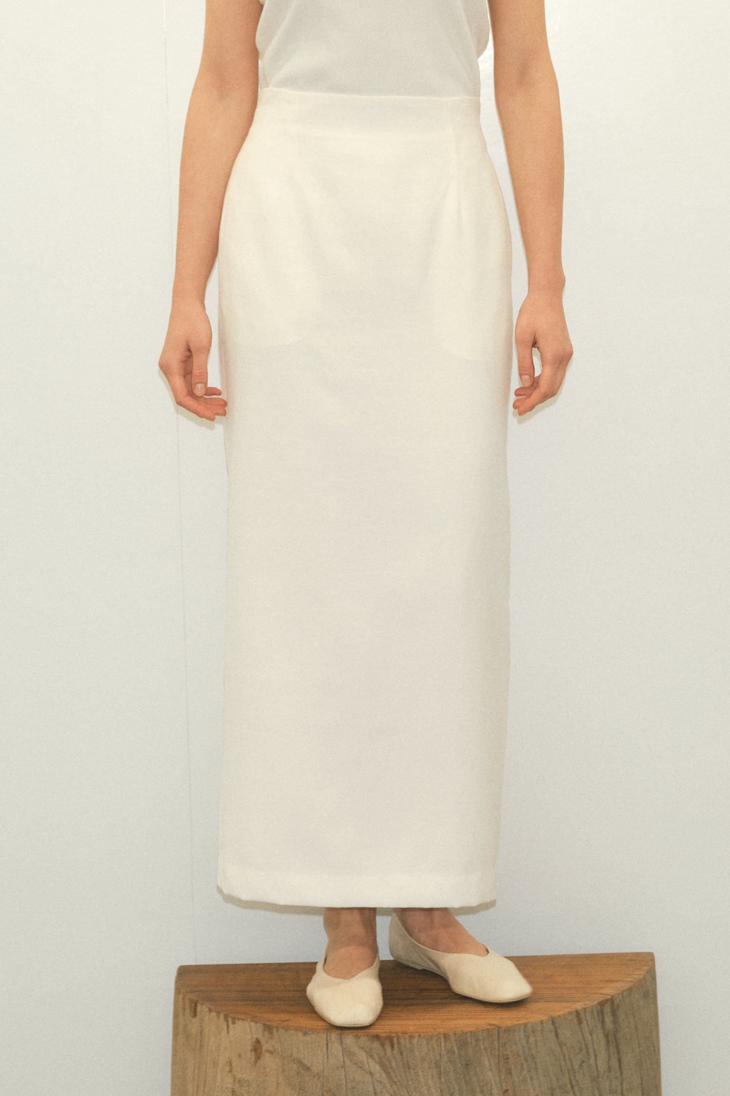 Satin tight Long skirt