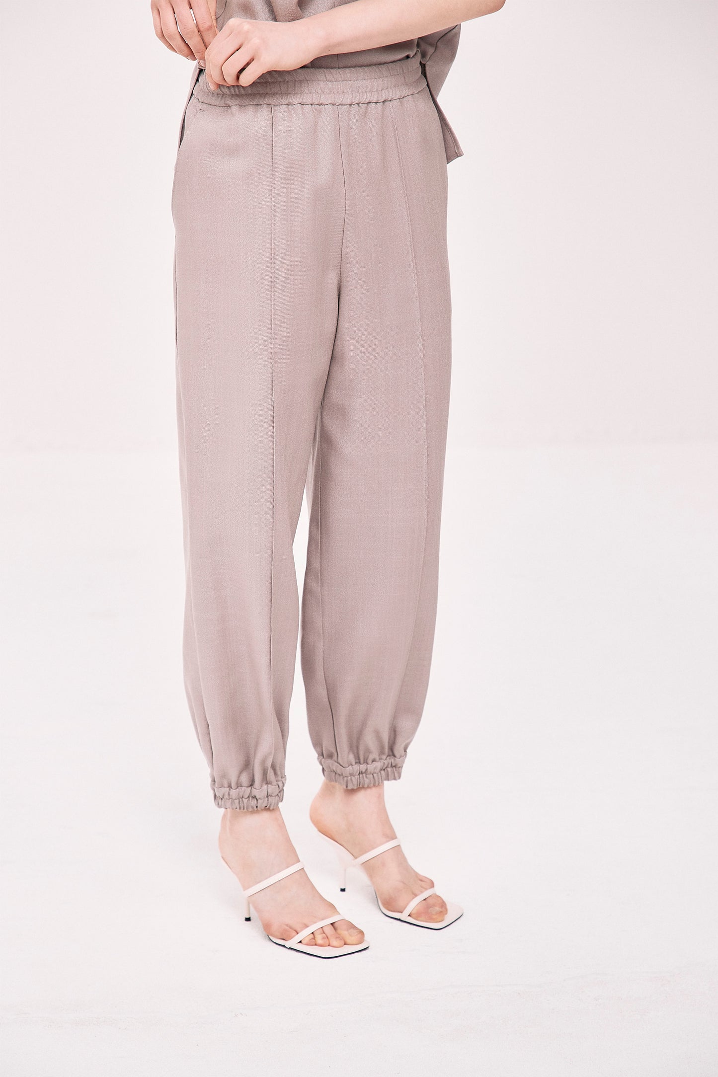 Luster Gather Parachute Pants