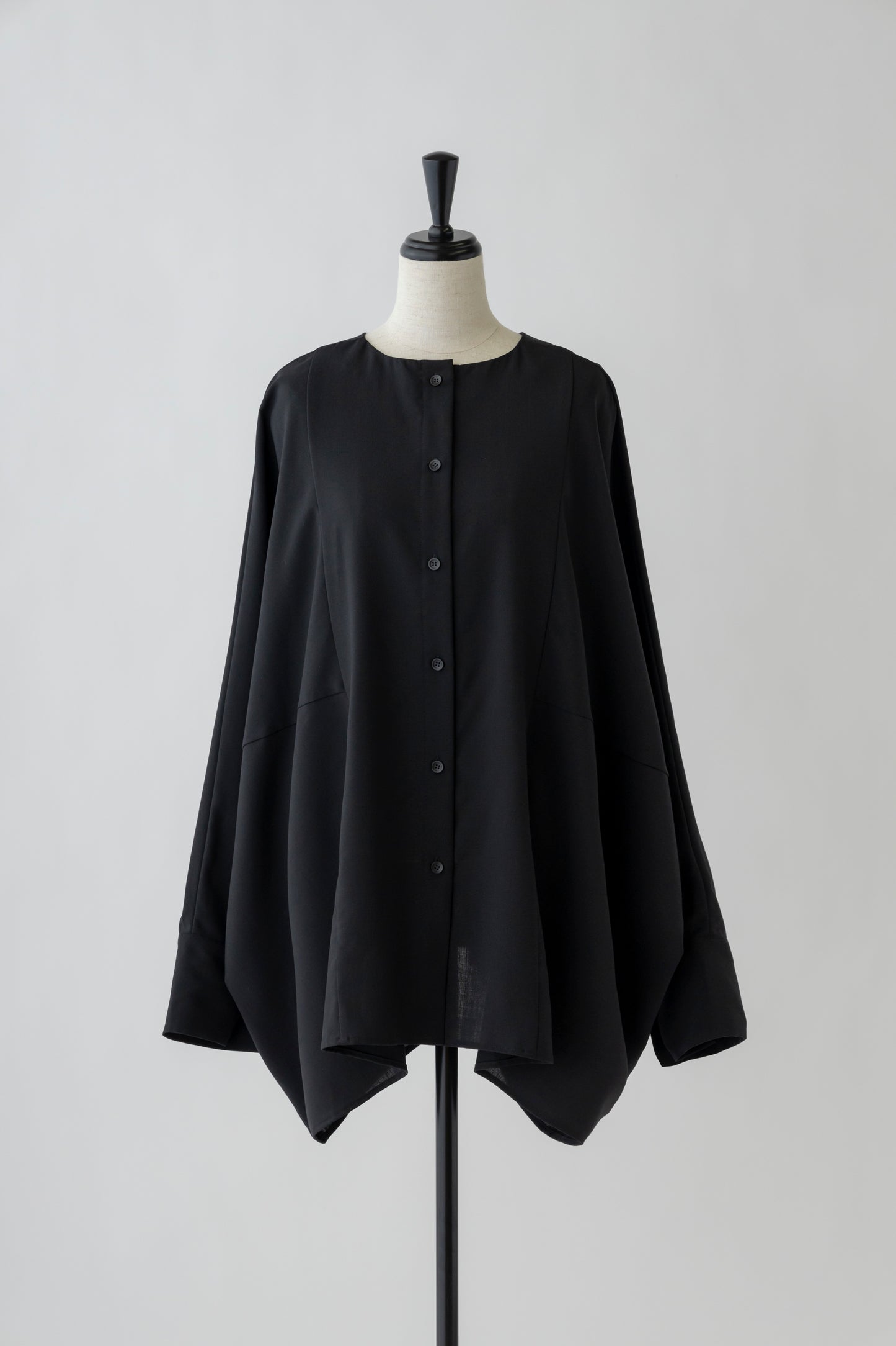 Poplin Drape Blouse