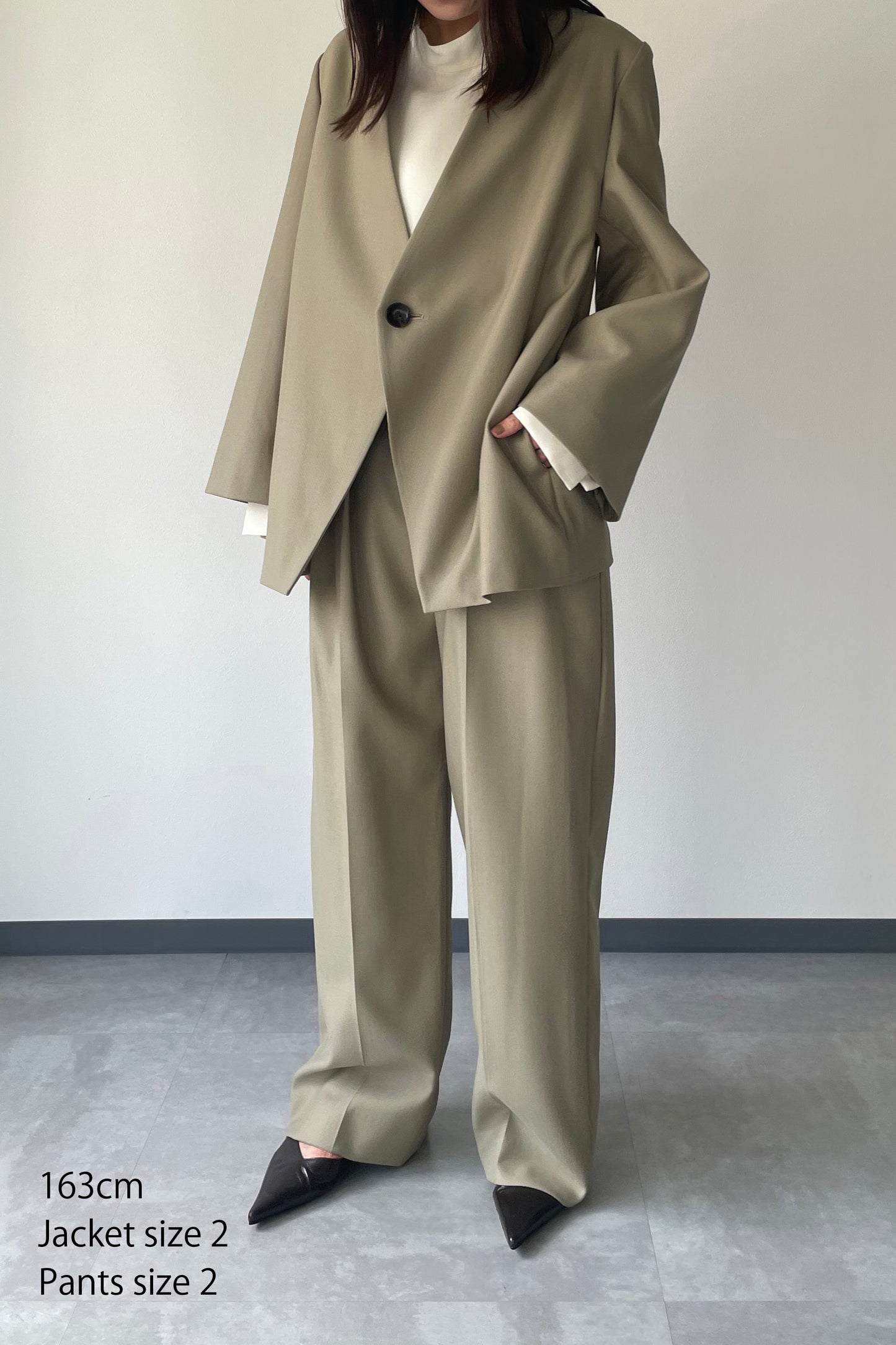 Collarless Jacket