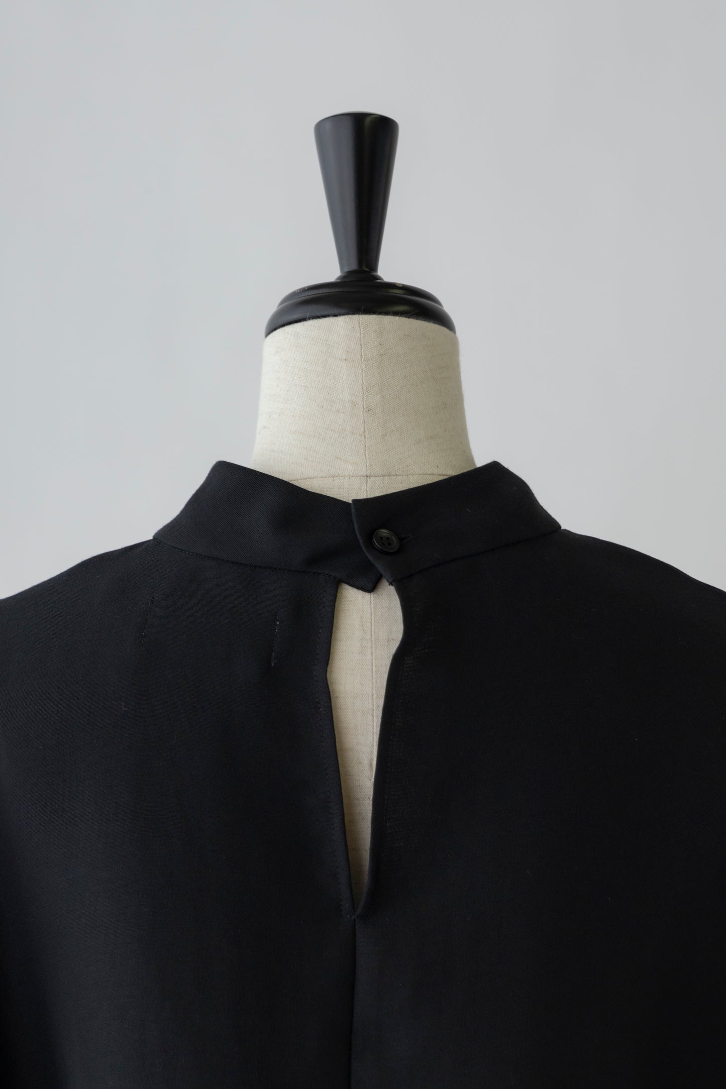 Stand Collar Cocoon Blouse