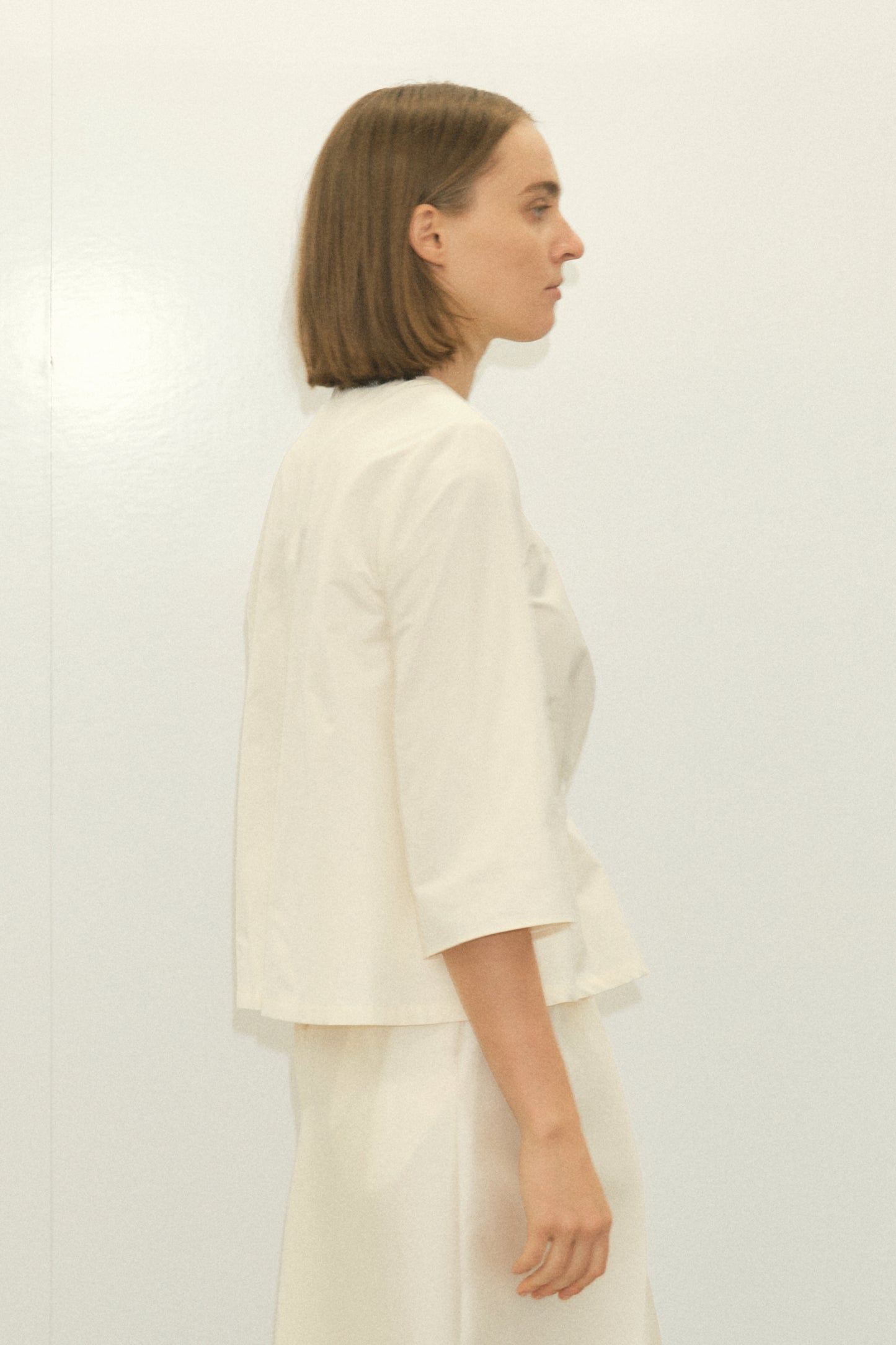 tafta west tuck blouse