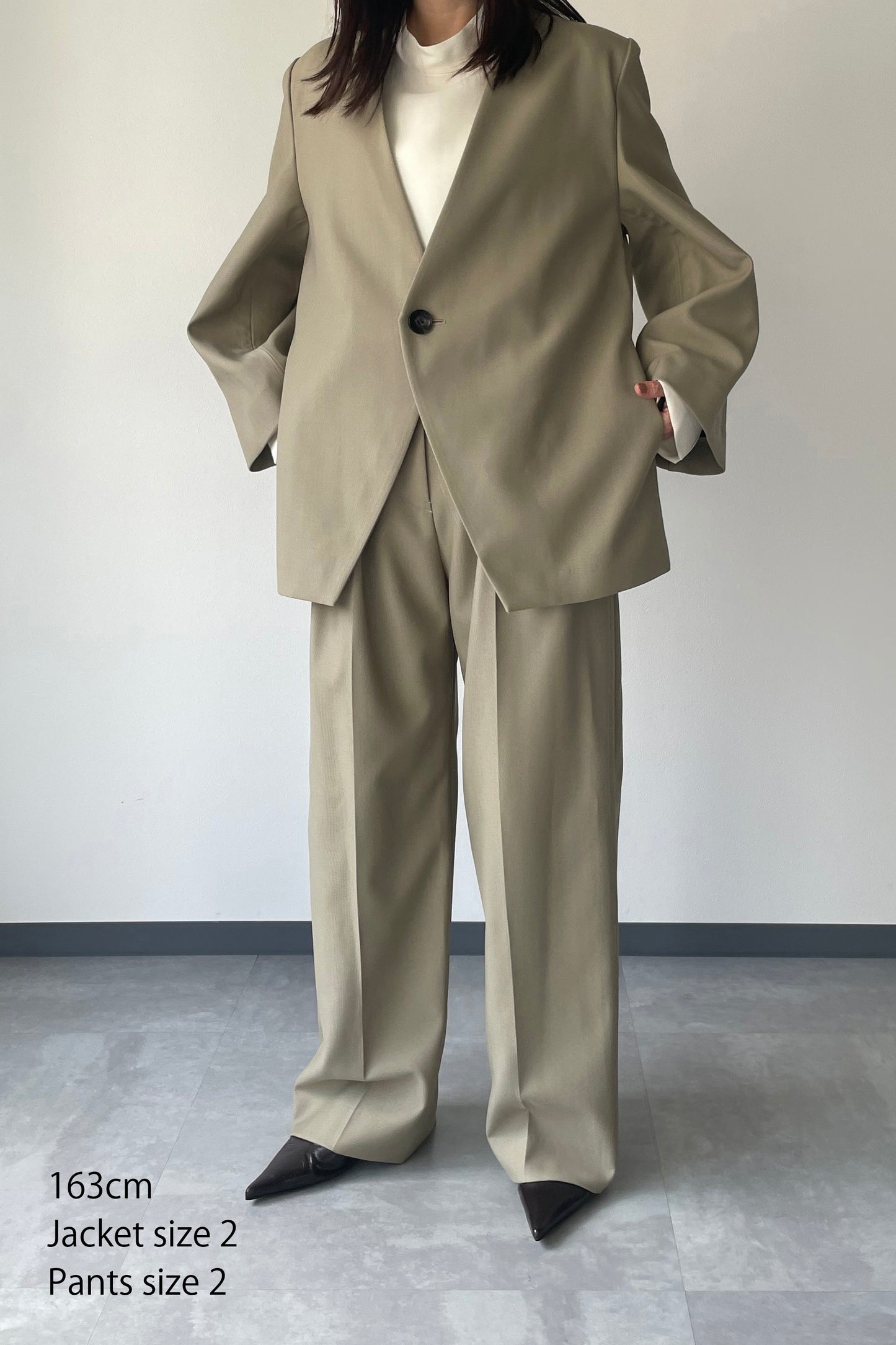 Collarless Jacket