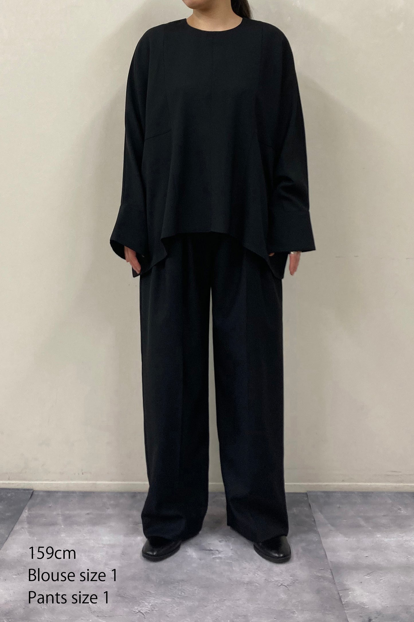 Poplin Drape Blouse