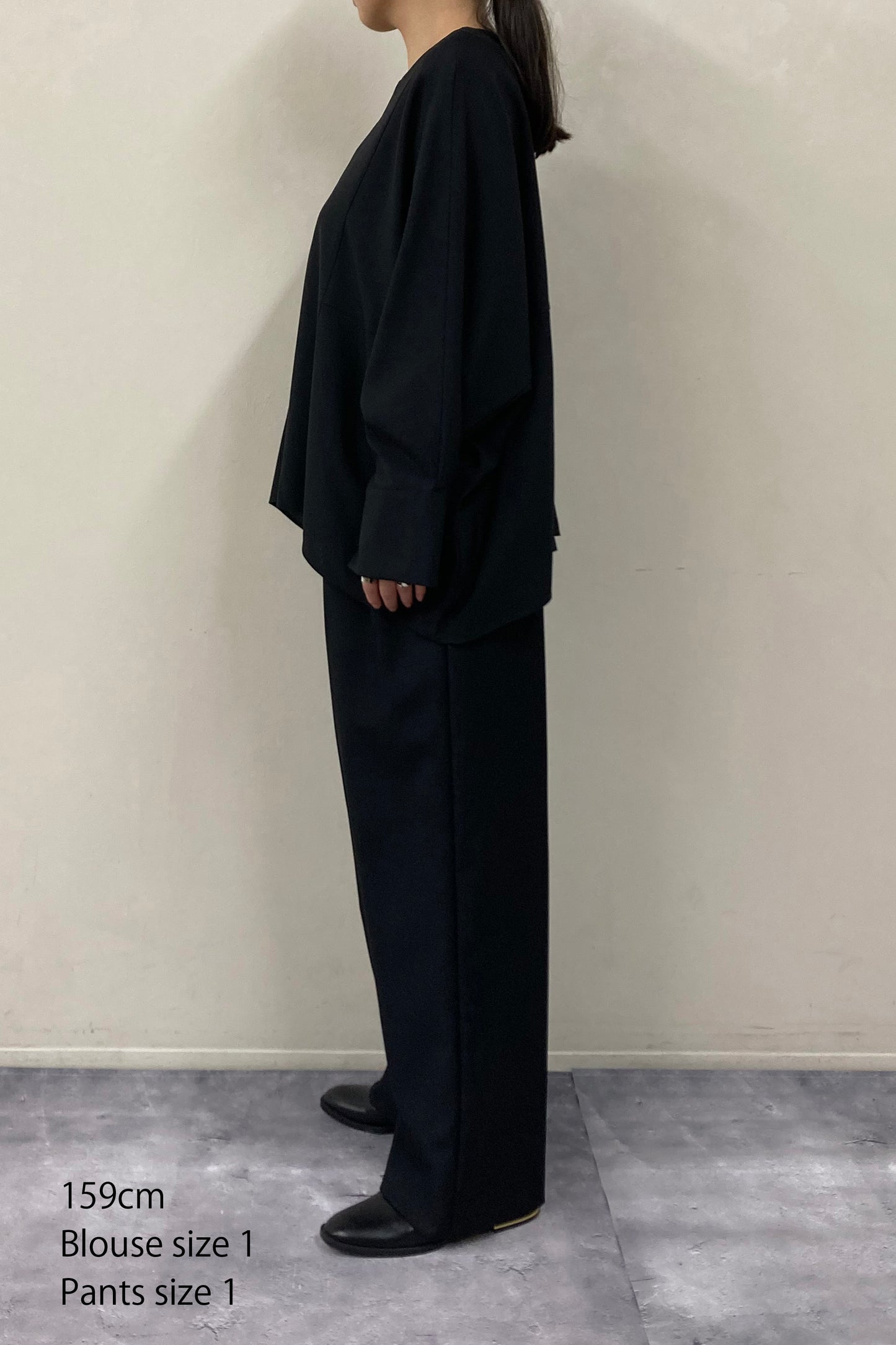 Poplin Drape Blouse
