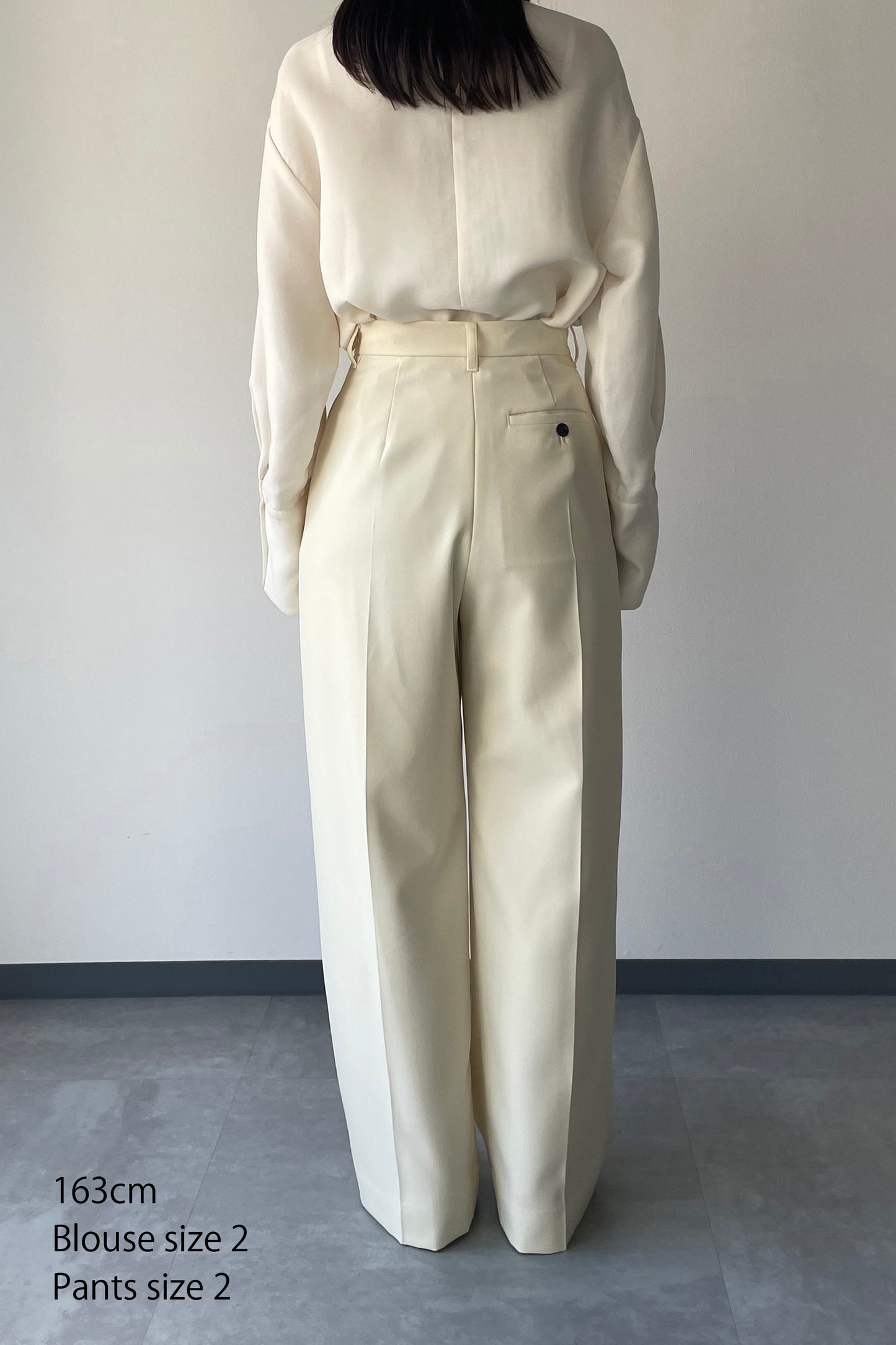 Stand Collar Cocoon Blouse