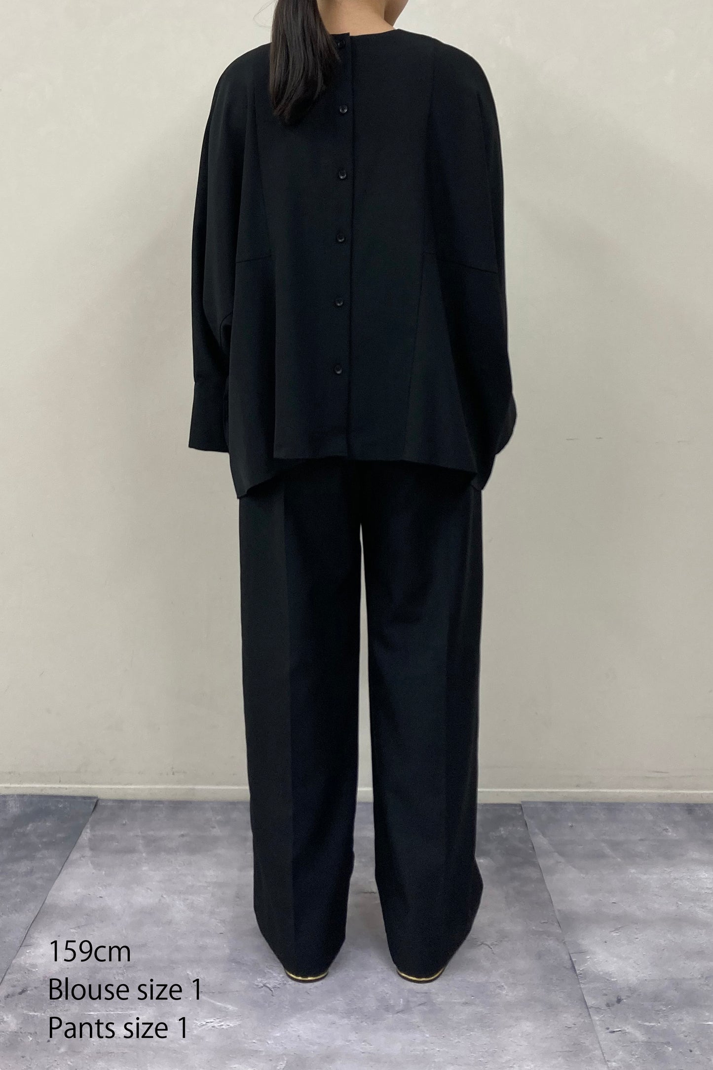 Poplin Drape Blouse