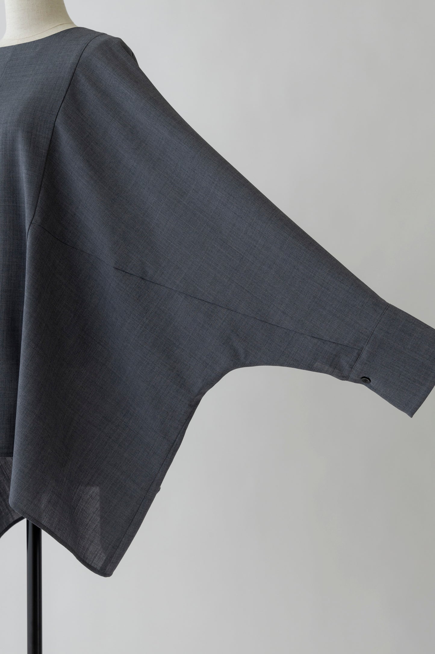 Poplin Drape Blouse