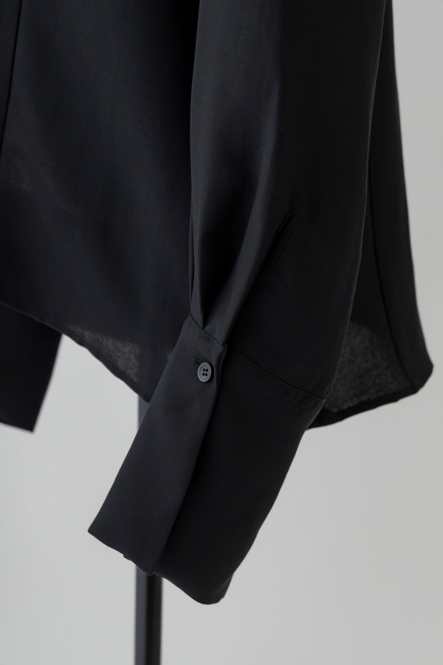 Stand Collar Cocoon Blouse