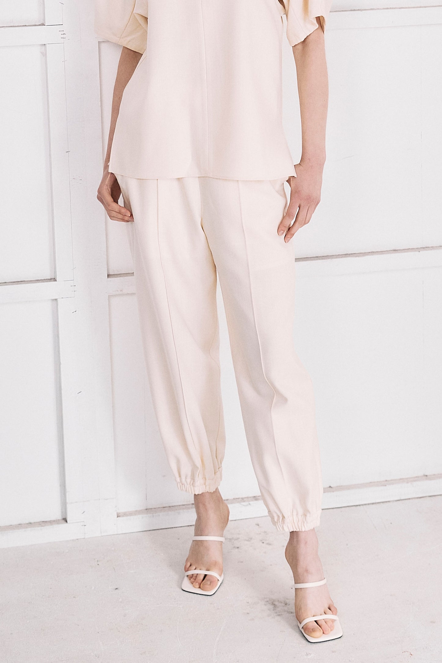 Luster Gather Parachute Pants