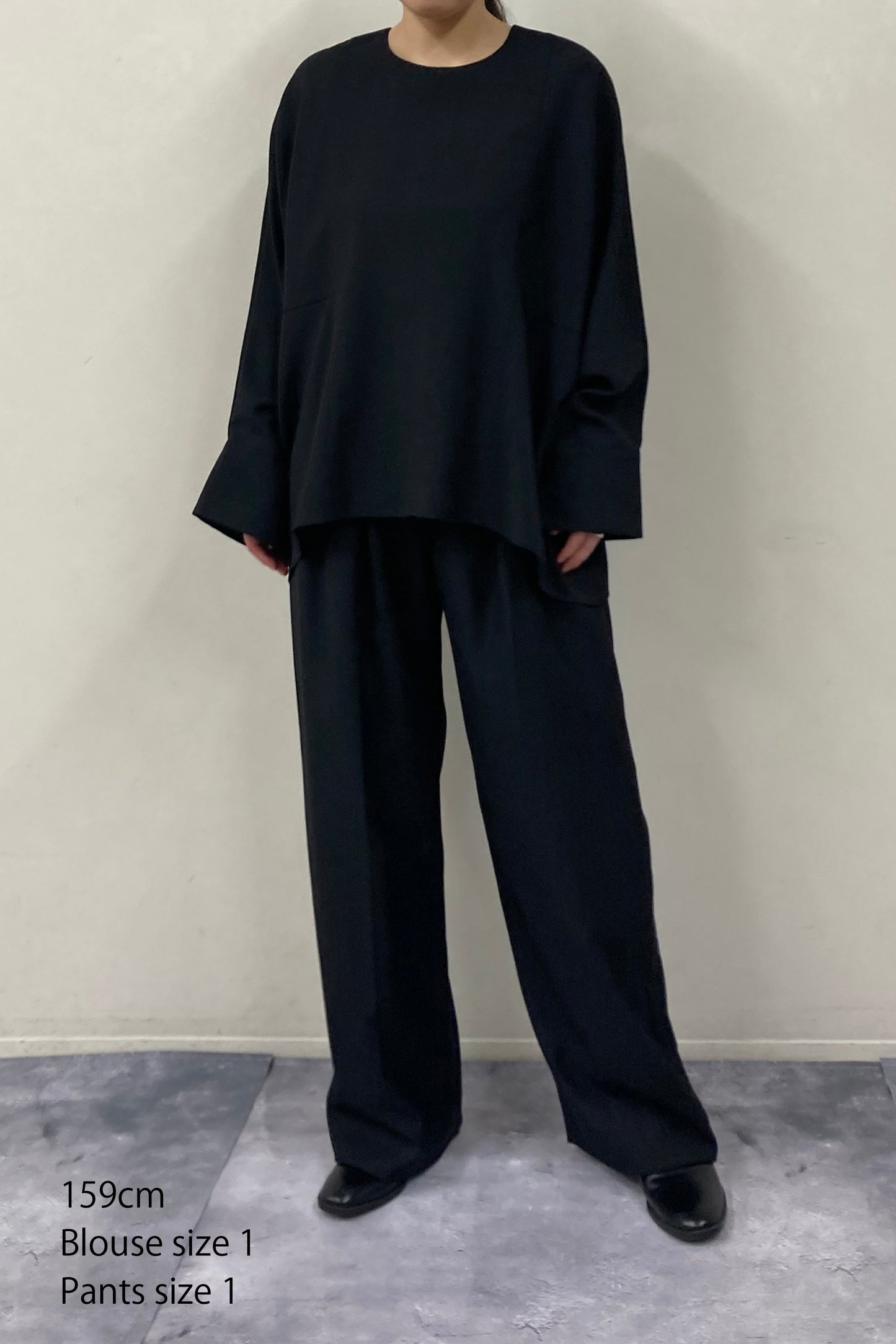 Poplin Drape Blouse